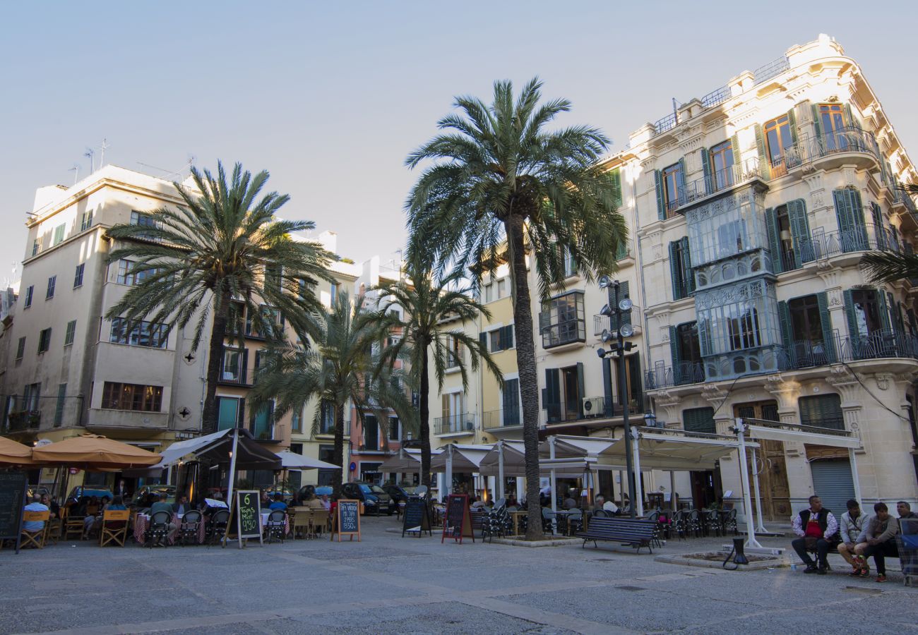 Apartamento en Palma de Mallorca - Apartamento con aire acondicionado a 1 km de la playa