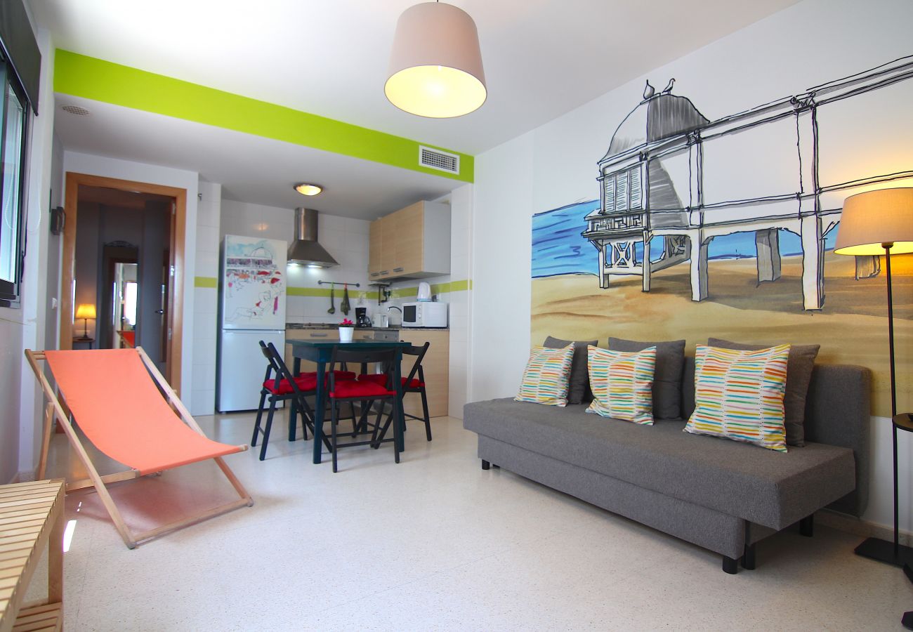 Apartamento en Cádiz - Apartamento de 1 dormitorios a 250 m de la playa