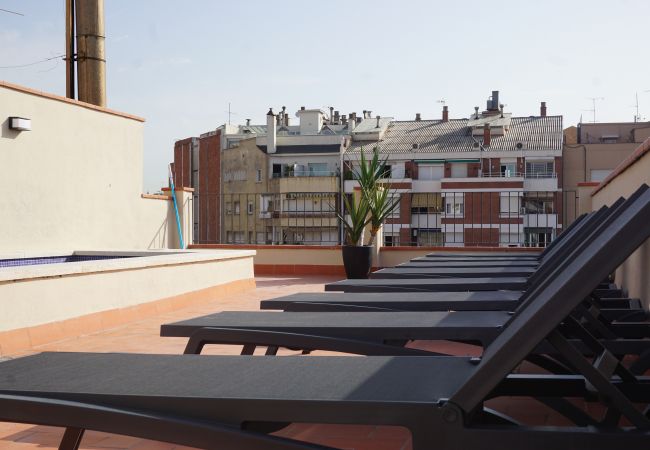 Apartamento en Barcelona - DELUXE, central, boho, views, 3 bedrooms Apartamento en Barcelona - DELUXE, central, boho, views, 3 bedrooms