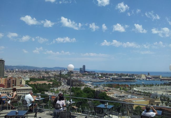 Apartamento en Barcelona - PORT, piso turístico en alquiler luminoso, tranquilo, bonitas vistas de Barcelona.