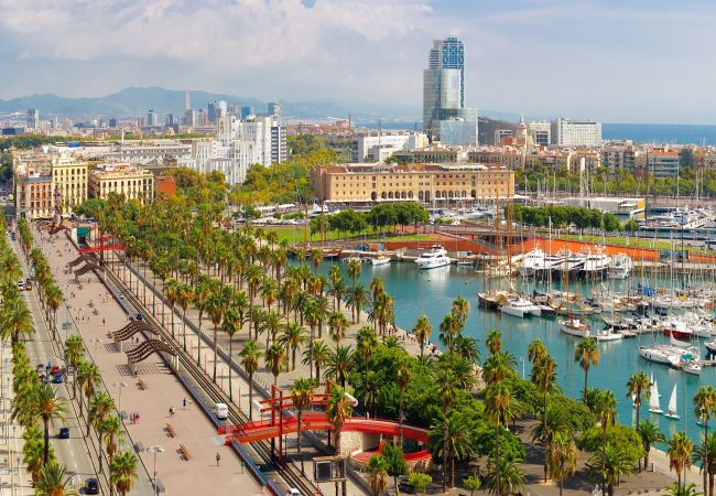 Apartamento en Barcelona - PLAZA ESPAÑA DELUXE & FIRA, piso en alquiler por días muy bonito y luminoso, vistas a Plaza España, Barcelona.