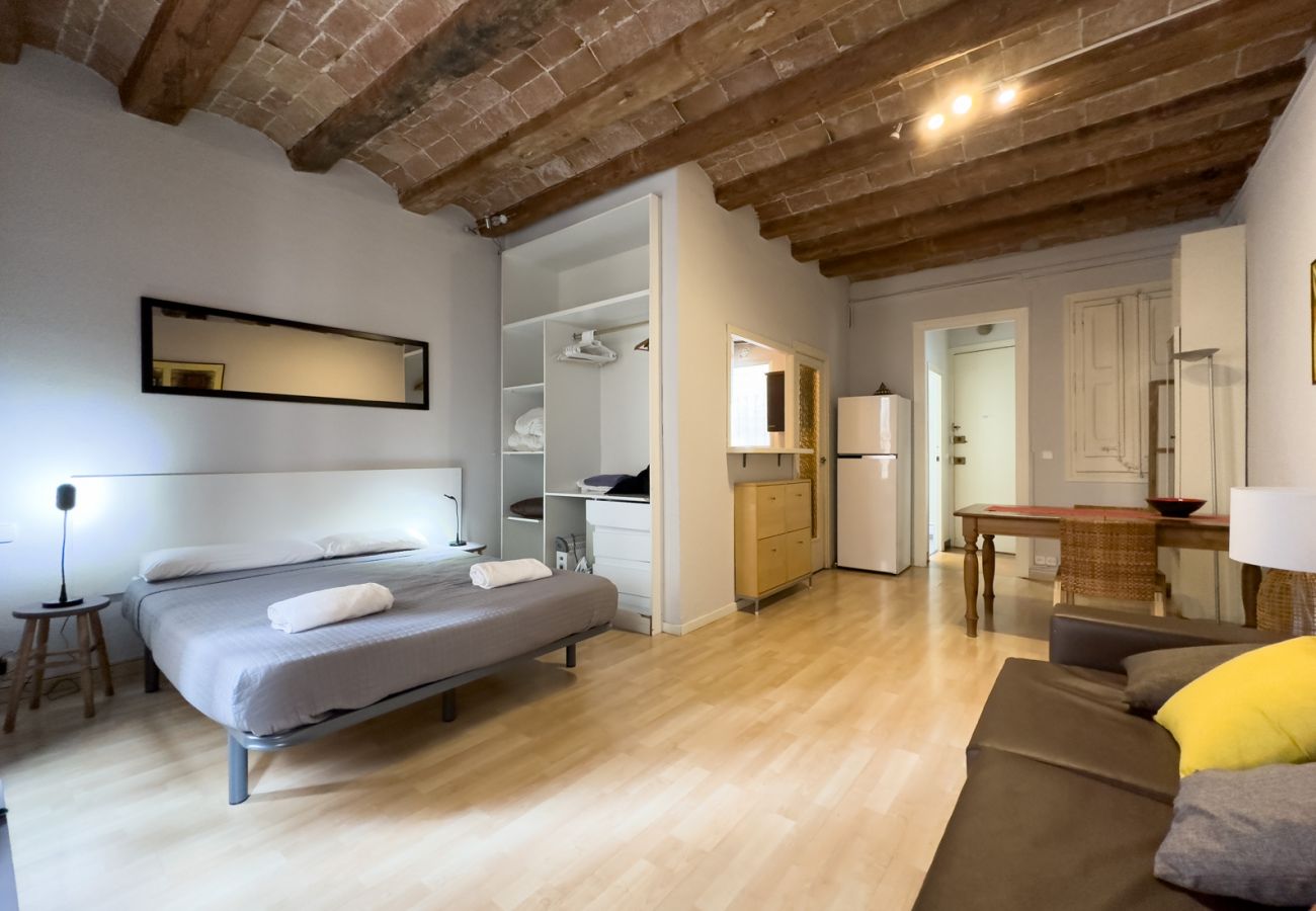 Apartamento en Barcelona - Estudio bonito, confortable, tranquilo y luminoso en alquiler en Gracia, Barcelona centro