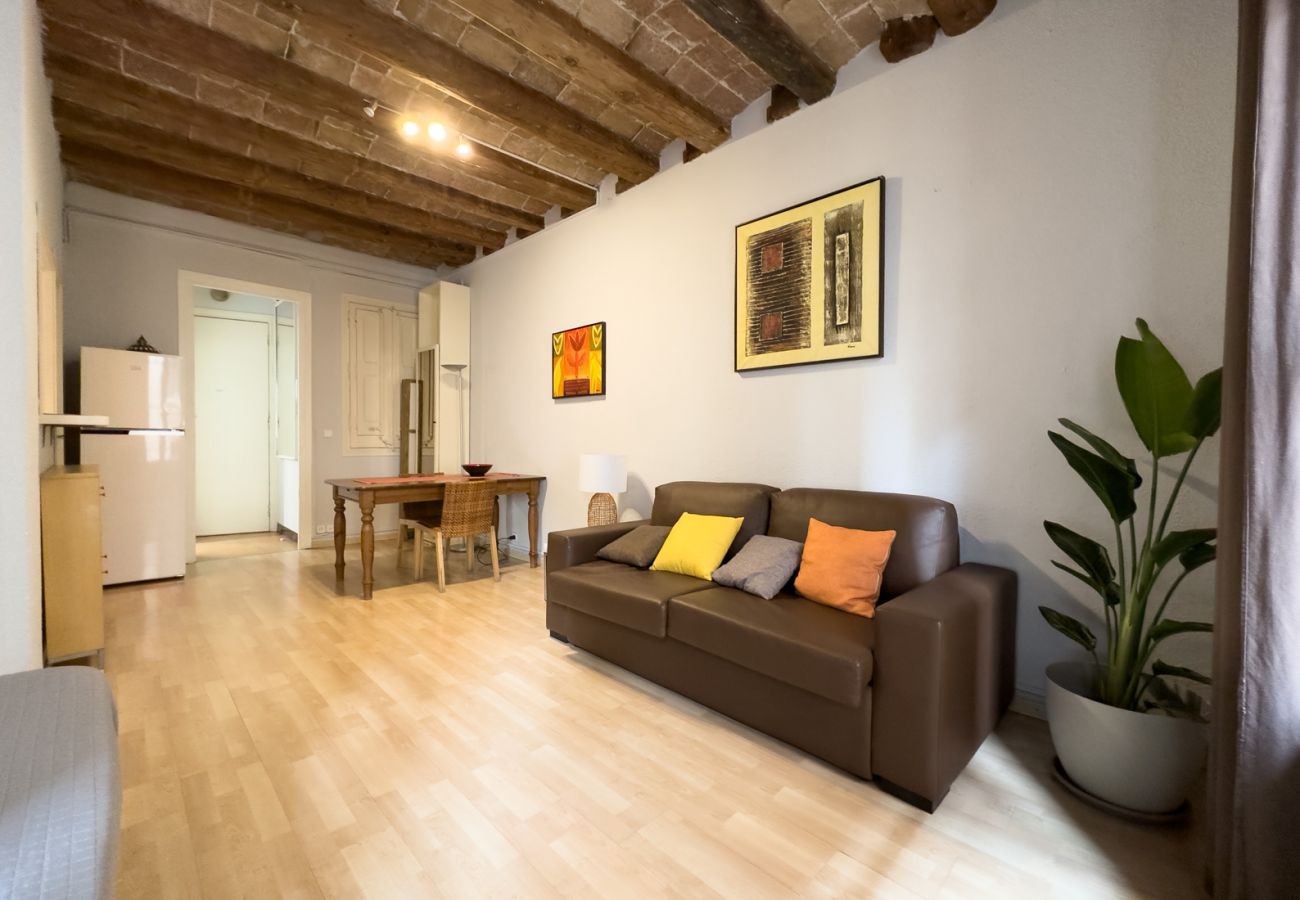 Apartamento en Barcelona - Estudio bonito, confortable, tranquilo y luminoso en alquiler en Gracia, Barcelona centro
