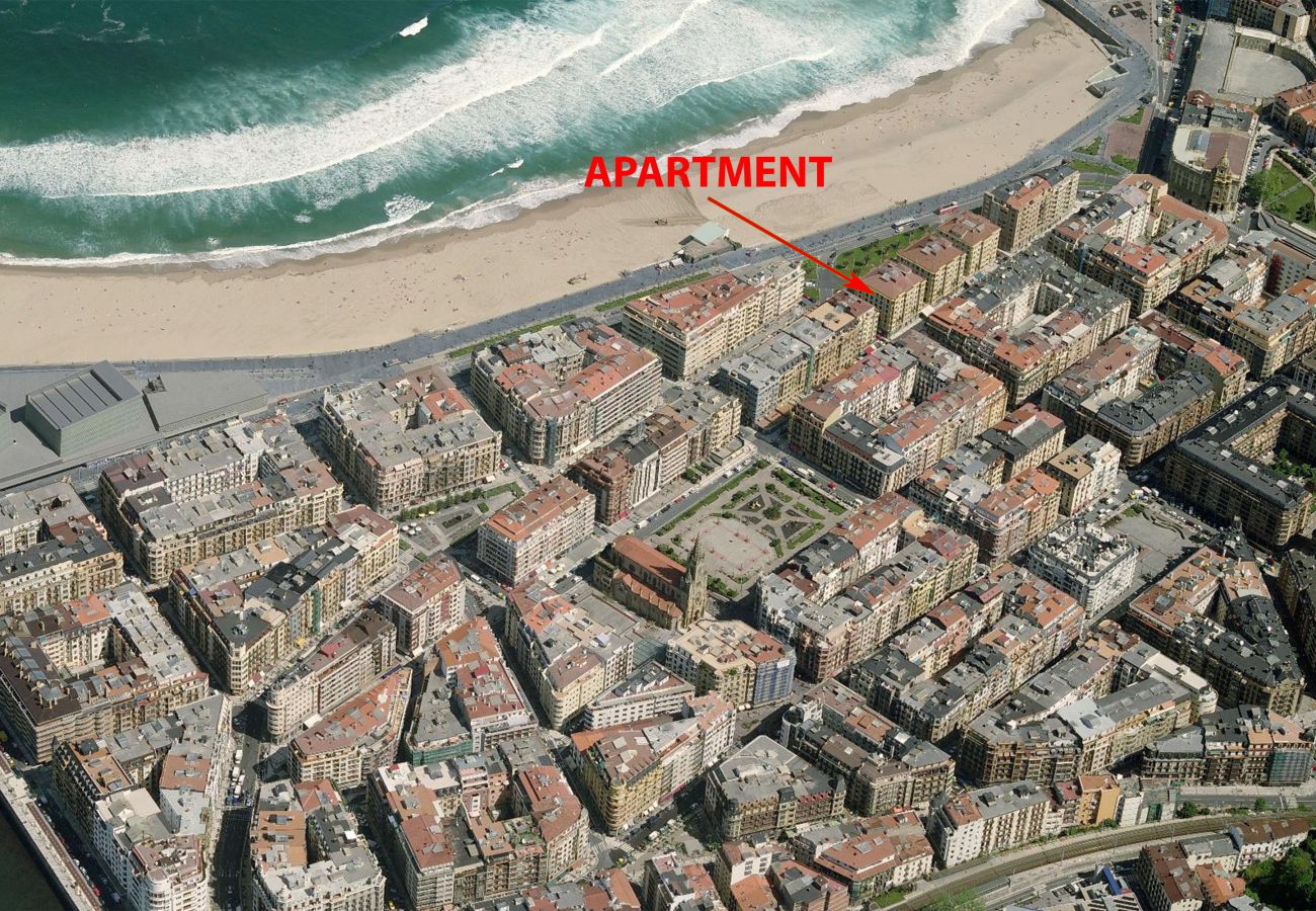 Apartamento en San Sebastián - Apartamento de 4 dormitorios a 50 m de la playa