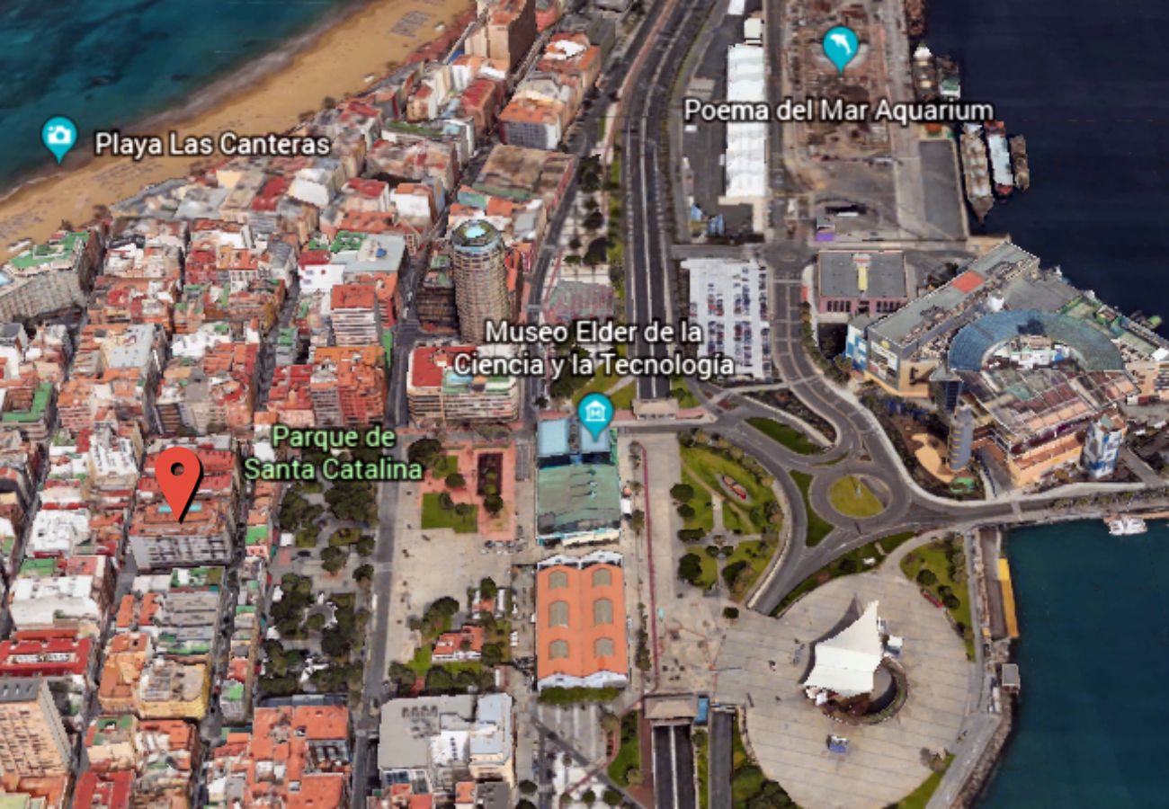 Apartamento en Las Palmas de Gran Canaria - Apartamento con piscina a 400 m de la playa