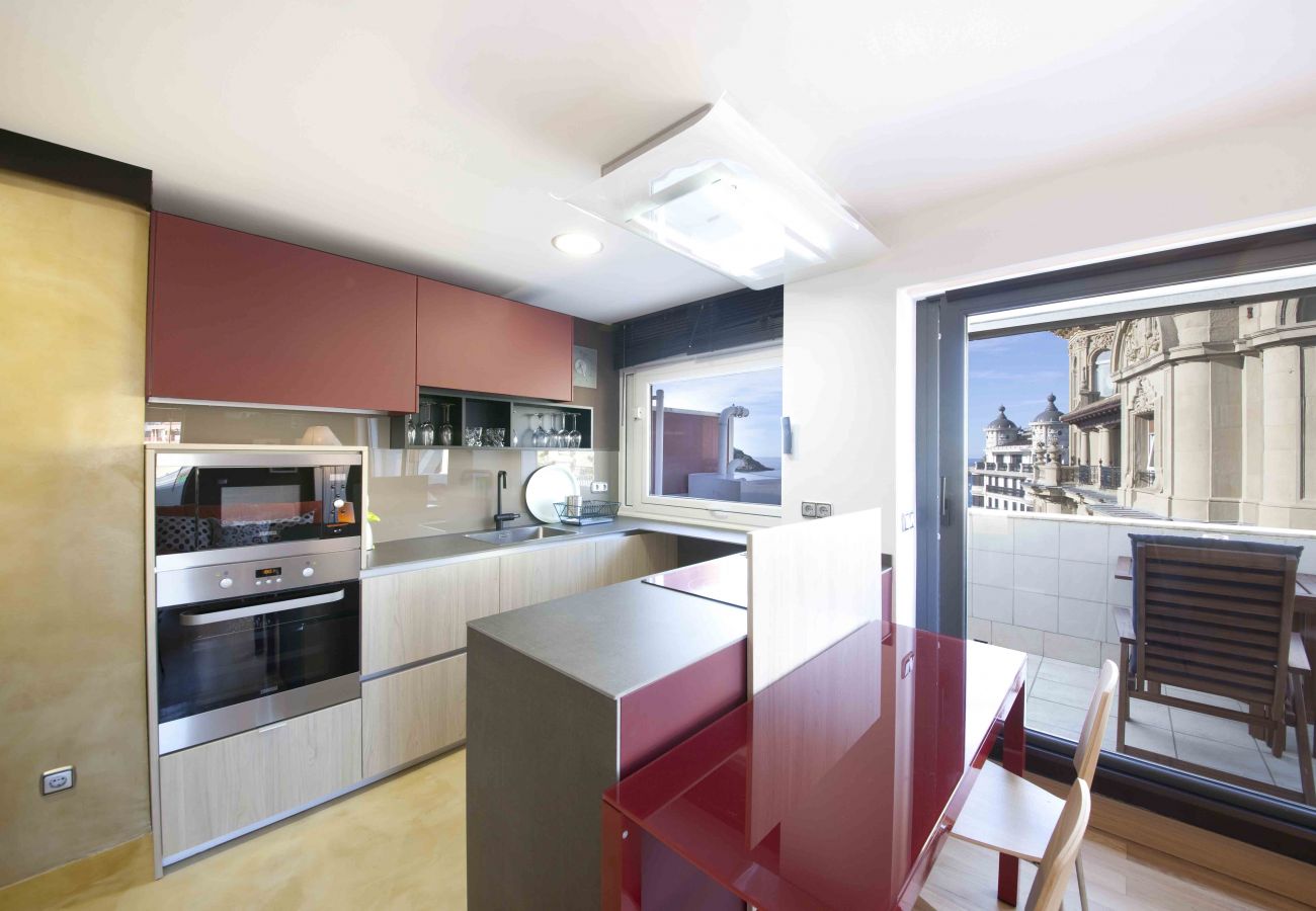 Apartamento en San Sebastián - Apartamento para 2 personas a 2 m de la playa