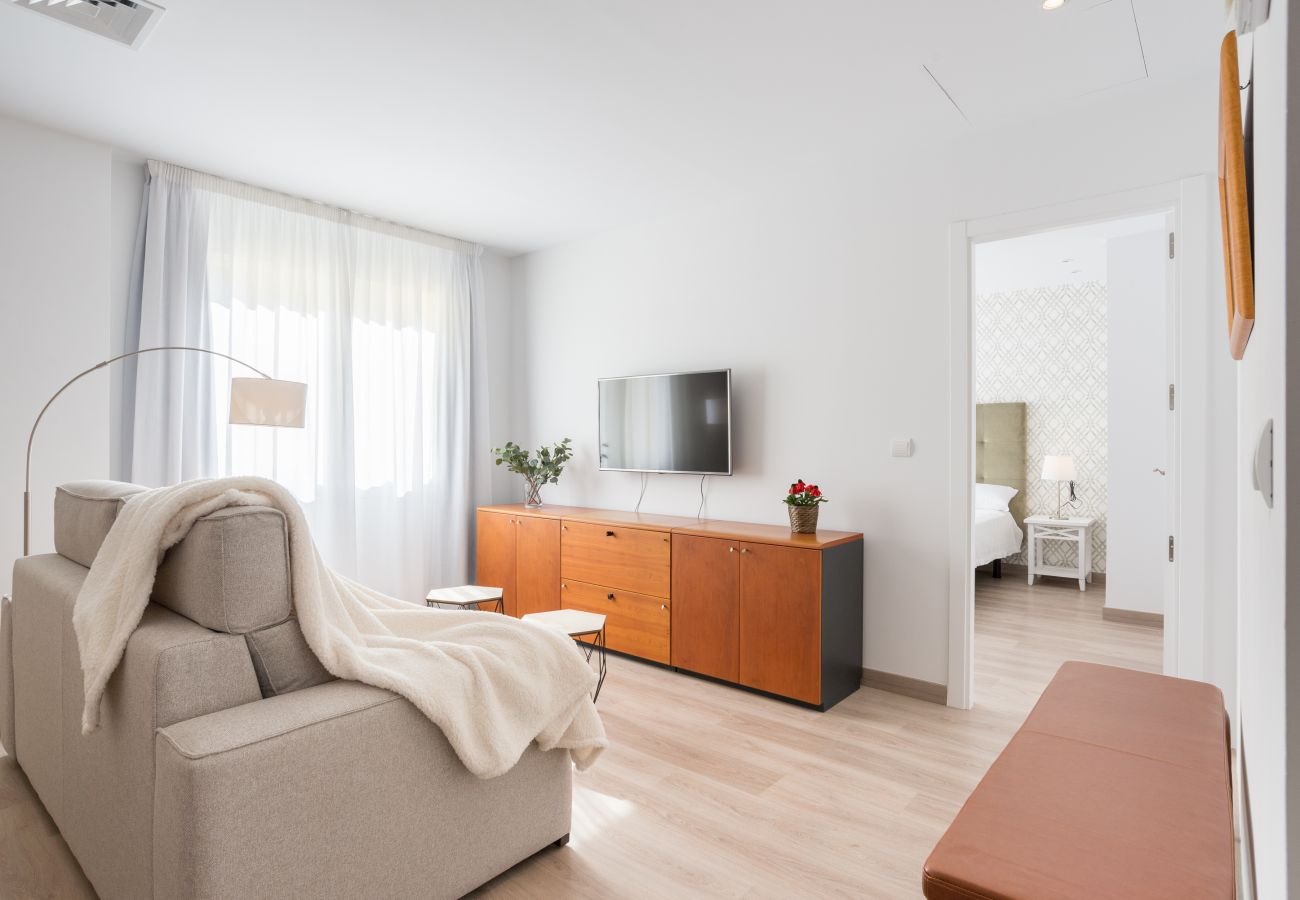 Apartamento en Málaga - Apartamento con aire acondicionado a 1 km de la playa
