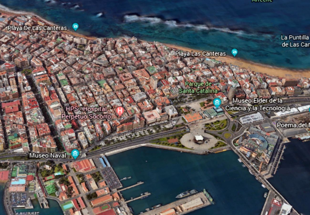 Apartamento en Las Palmas de Gran Canaria - Apartamento con aire acondicionado a 950 m de la playa