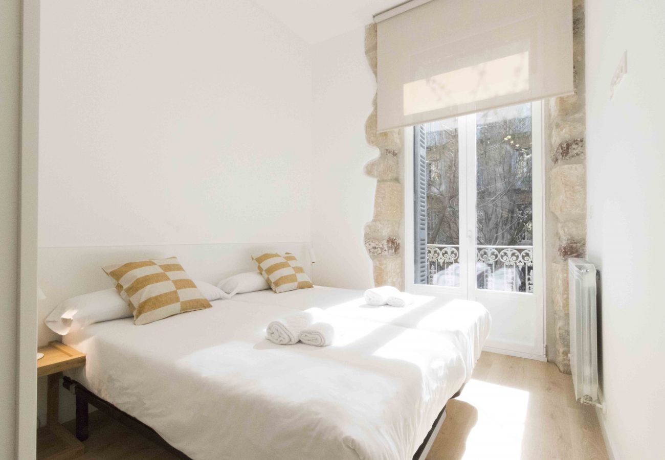 Apartamento en San Sebastián - Apartamento con aire acondicionado a 350 m de la playa