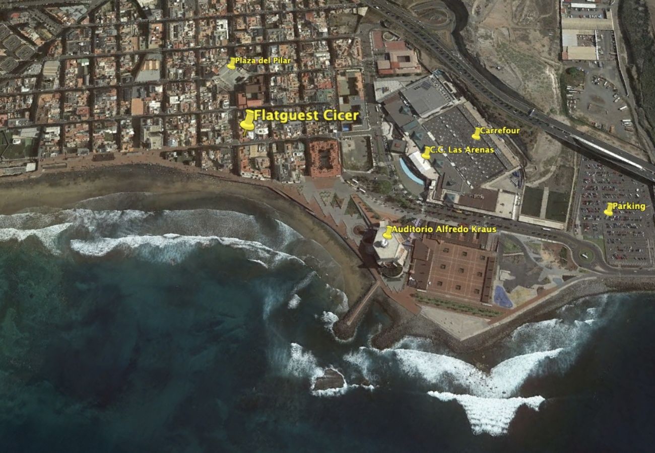 Apartamento en Las Palmas de Gran Canaria - Apartamento de 3 dormitorios a 80 m de la playa