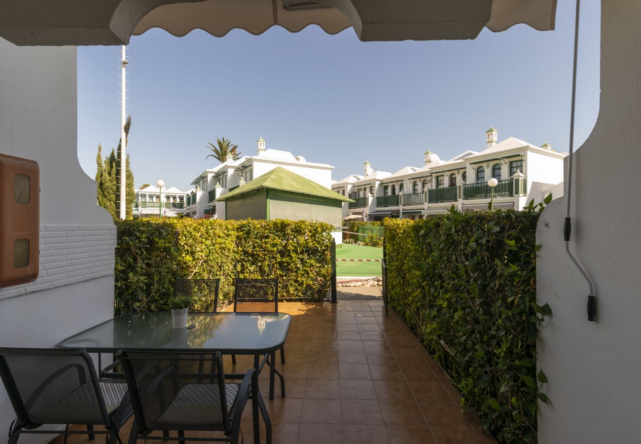 Bungalow en Maspalomas - Maspalomas Bungalow terraza y piscina 1139