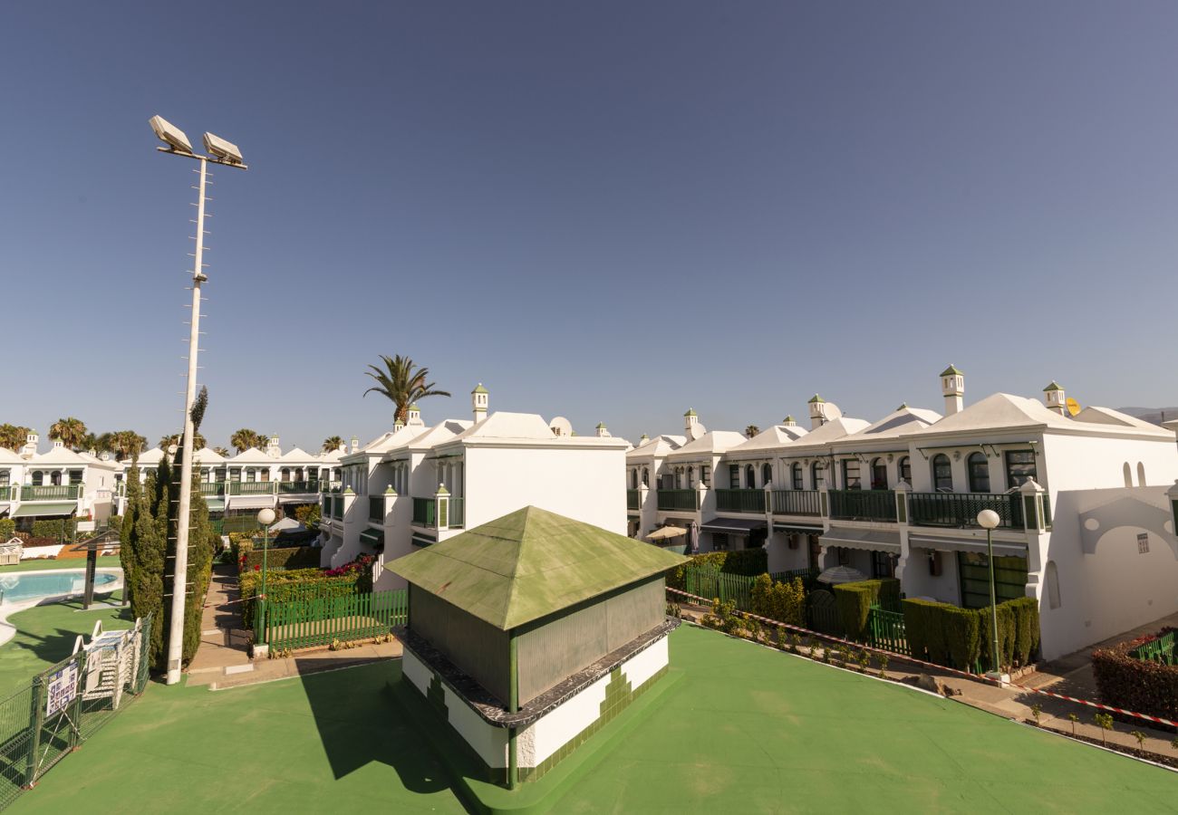 Bungalow en Maspalomas - Maspalomas Bungalow terraza y piscina 1139
