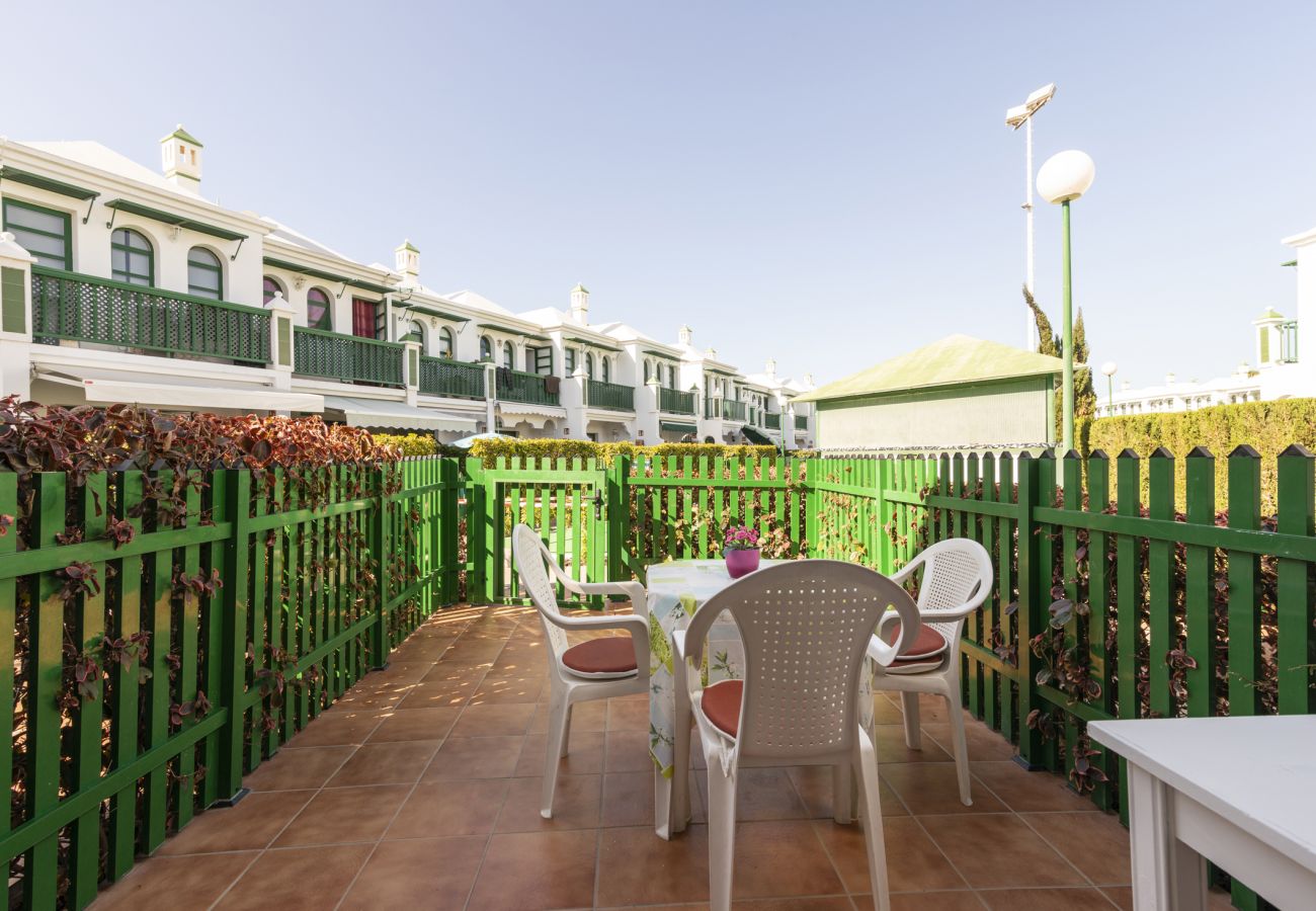 Bungalow en Maspalomas - Maspalomas Bungalow terraza y piscina 1164