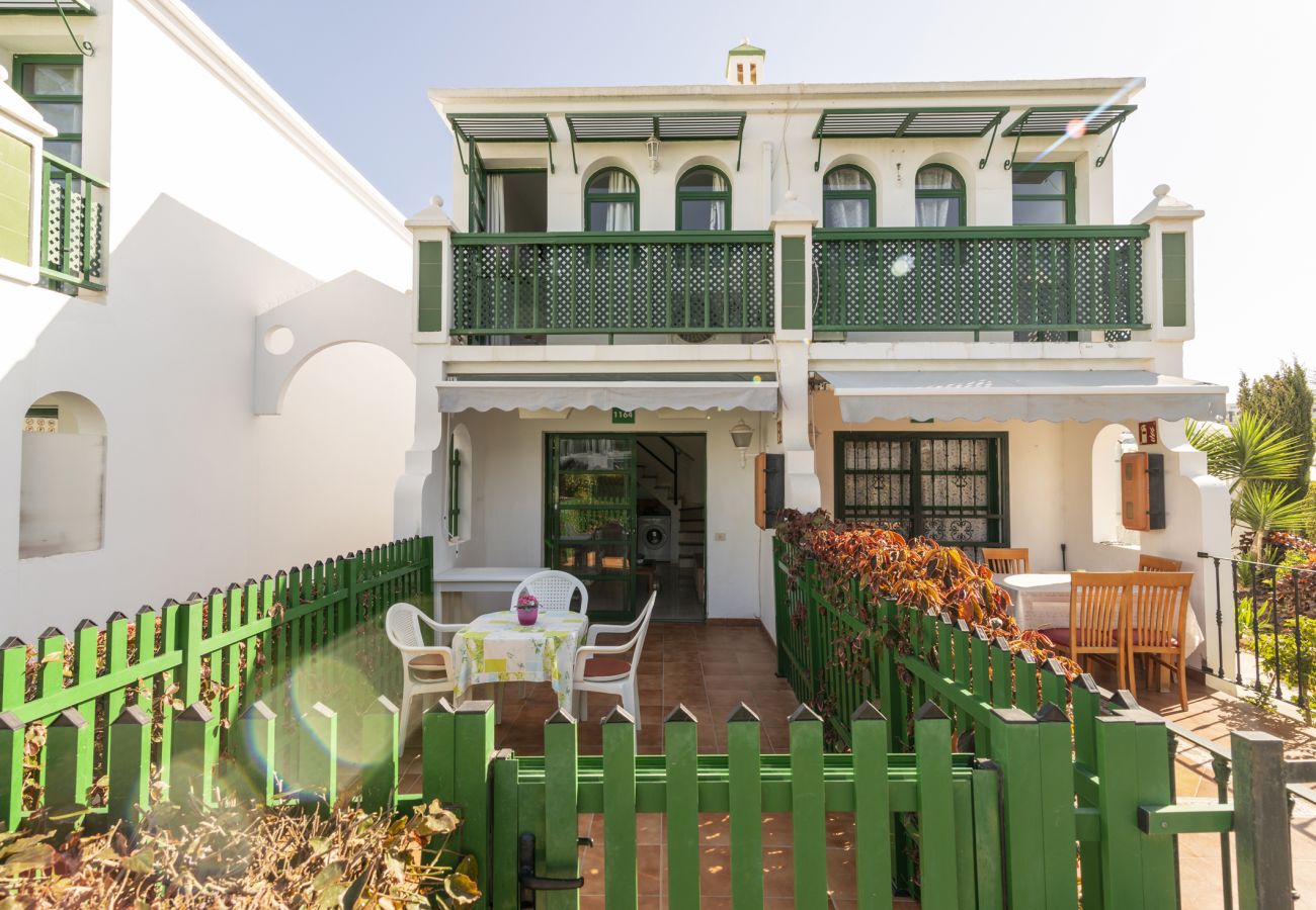 Bungalow en Maspalomas - Maspalomas Bungalow terraza y piscina 1164