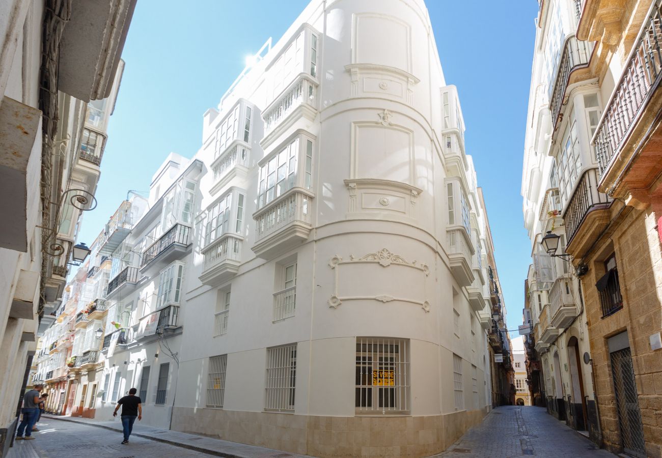 Apartamento en Cádiz - Apartamento de 1 dormitorios a 1 km de la playa
