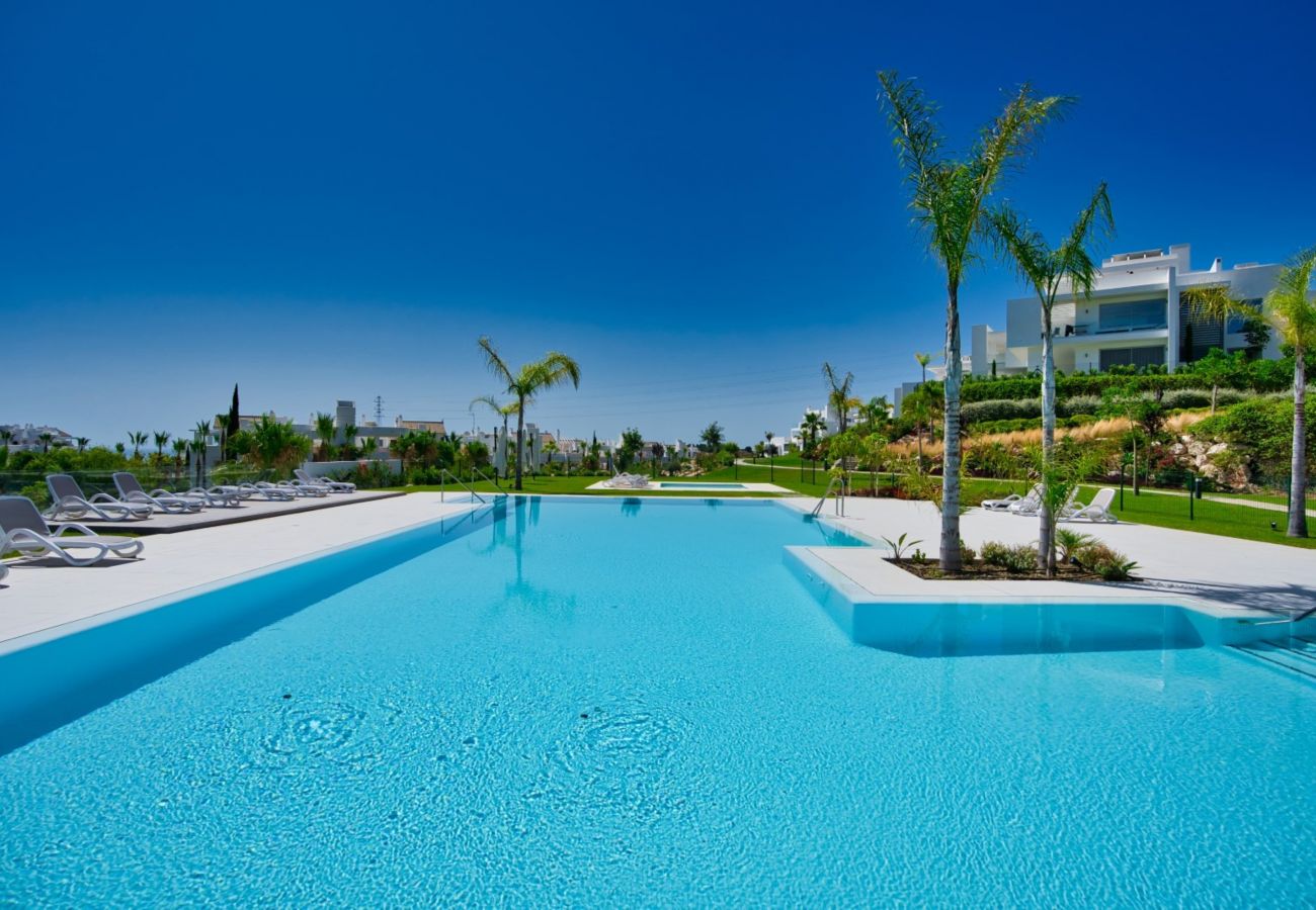 Apartamento en Casares - Apartamento con piscina a 10 m de la playa