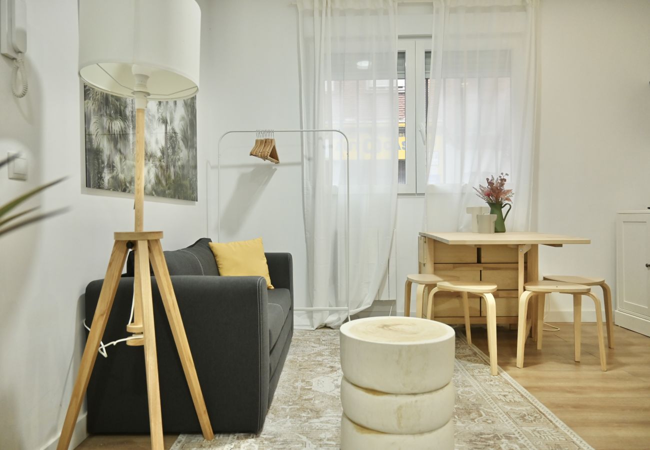 Estudio en Madrid - M (MPE35I) Acogedor con Cama Doble y Sofá Cama Cer