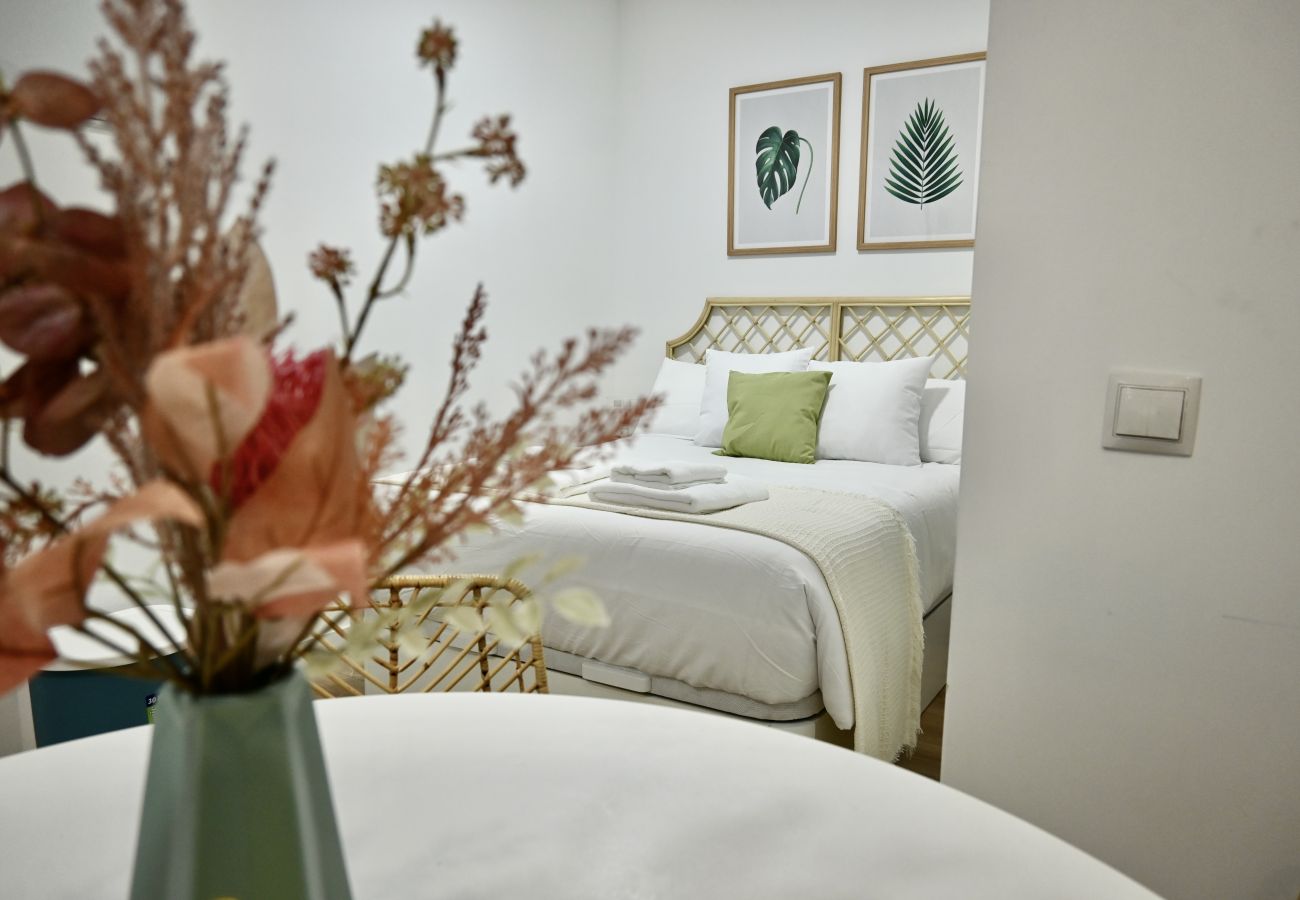 Estudio en Madrid - Encantador Estudio con Cama Doble y Sofá Cama, Patio Compartido MPE35A