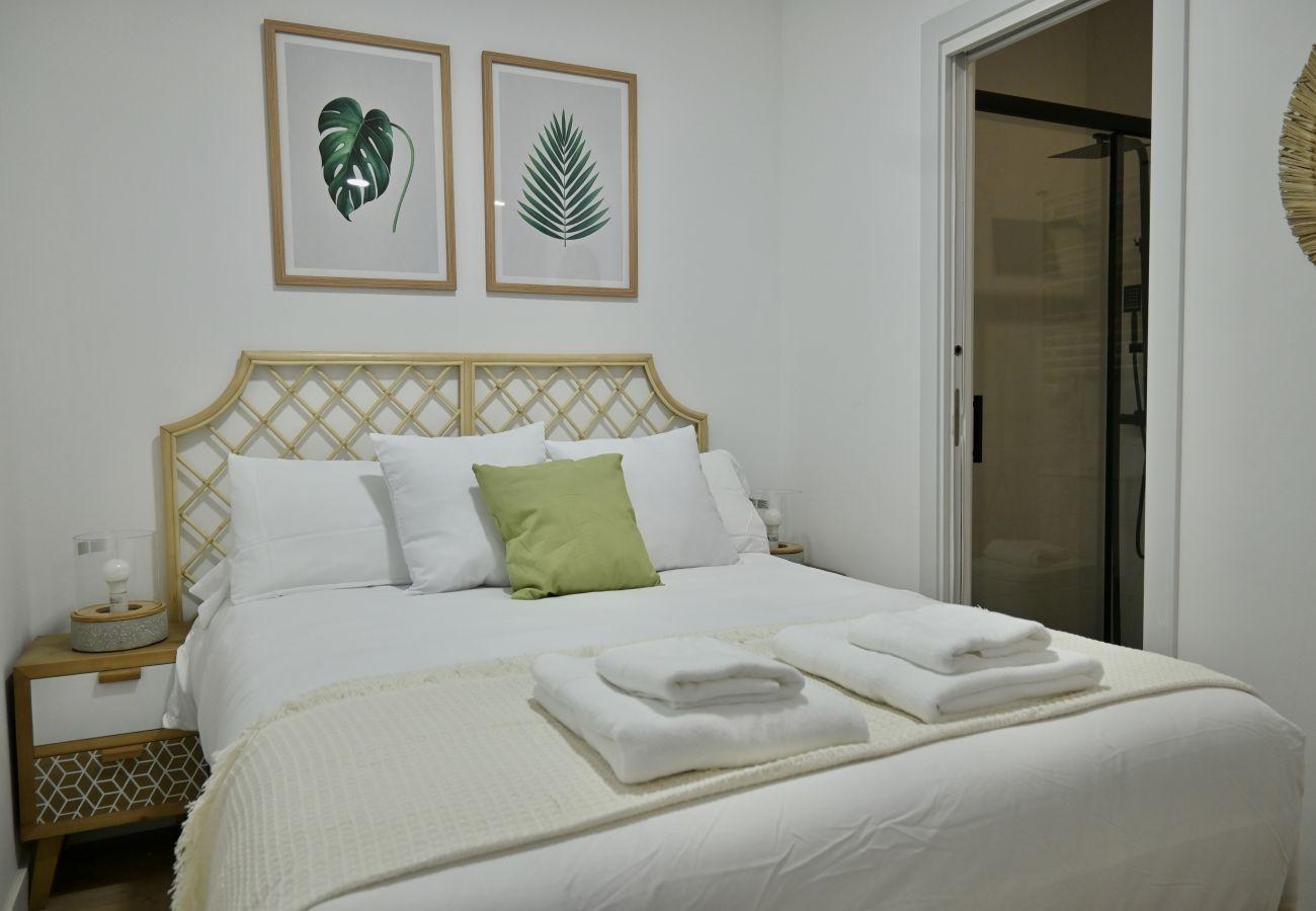 Estudio en Madrid - Encantador Estudio con Cama Doble y Sofá Cama, Patio Compartido MPE35A