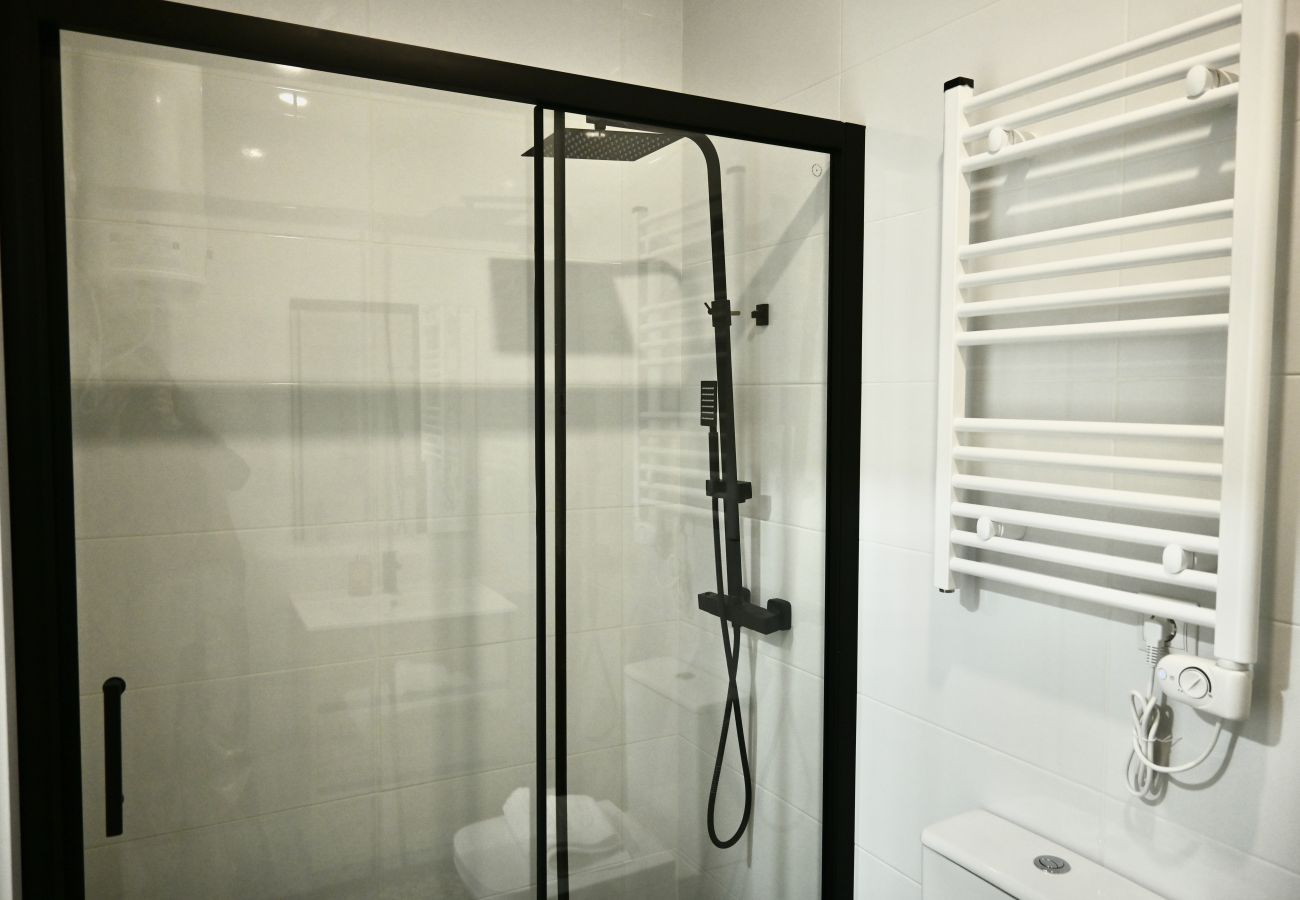 Estudio en Madrid - Encantador Estudio con Cama Doble y Sofá Cama, Patio Compartido MPE35A