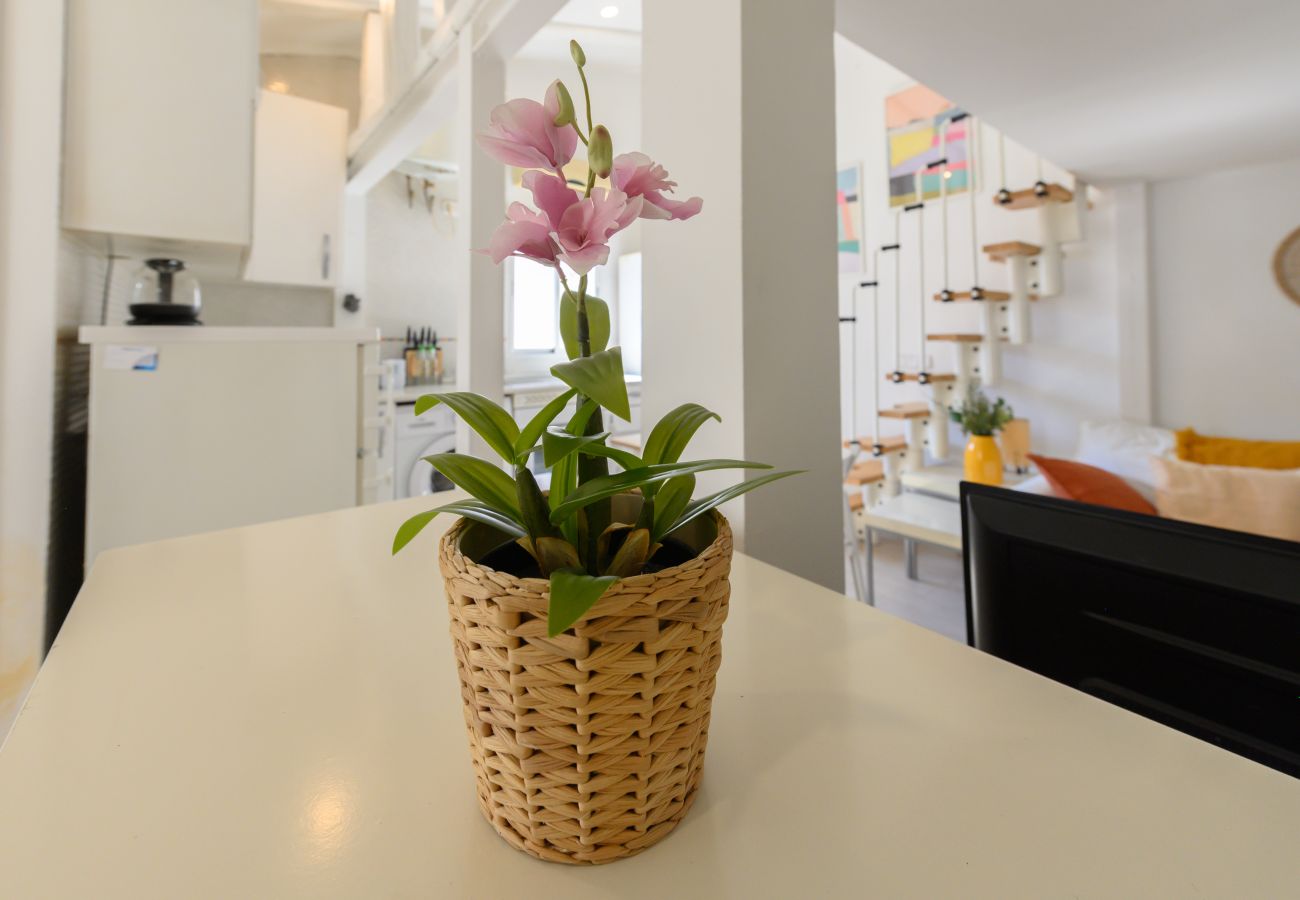 Apartamento en Madrid - M (SVI15) Piso tipo loft de 1 dormitorio en el ce