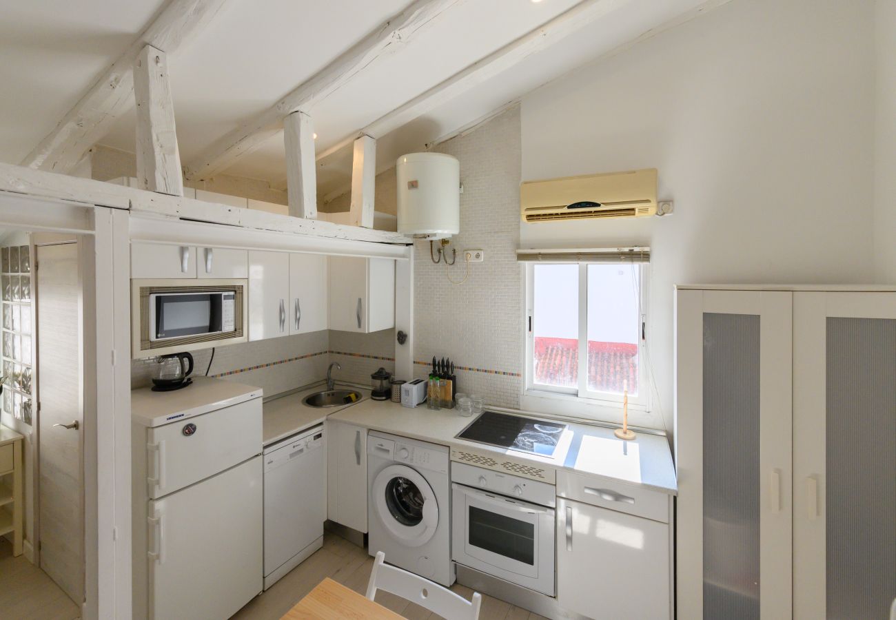 Apartamento en Madrid - M (SVI15) Piso tipo loft de 1 dormitorio en el ce
