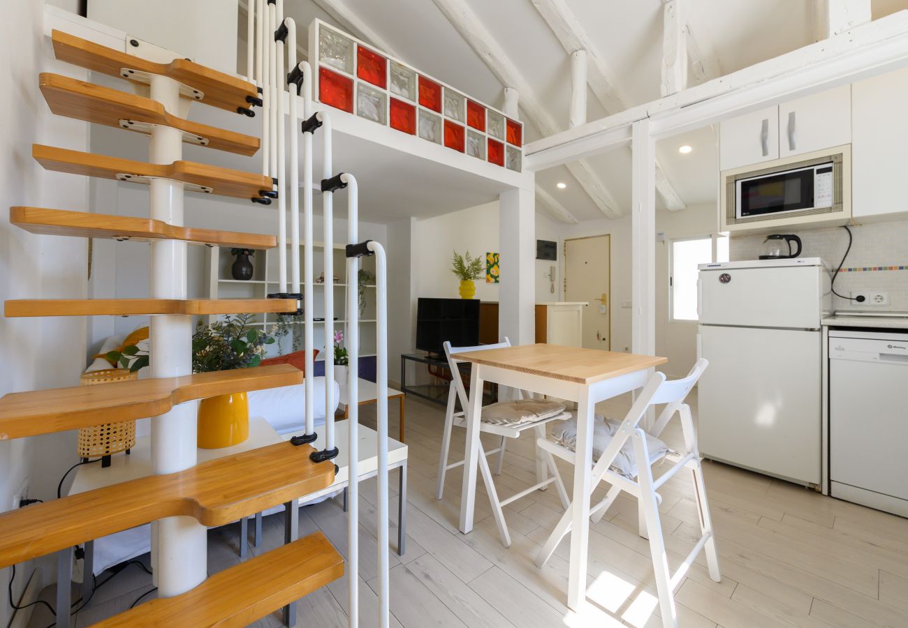 Apartamento en Madrid - M (SVI15) Piso tipo loft de 1 dormitorio en el ce