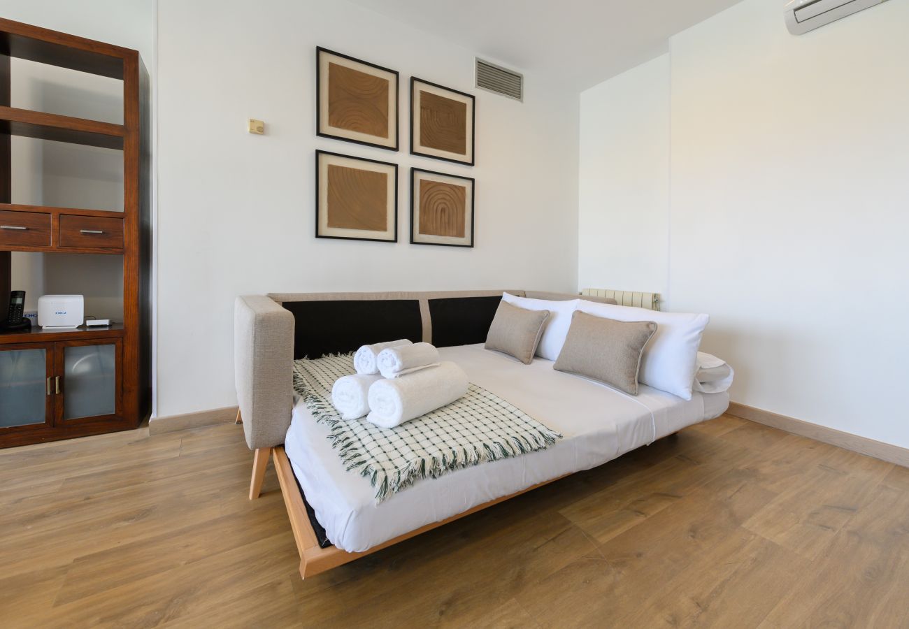 Apartamento en Madrid - M (VDZ36A) Piso moderno de 1 dormitorio con ventan