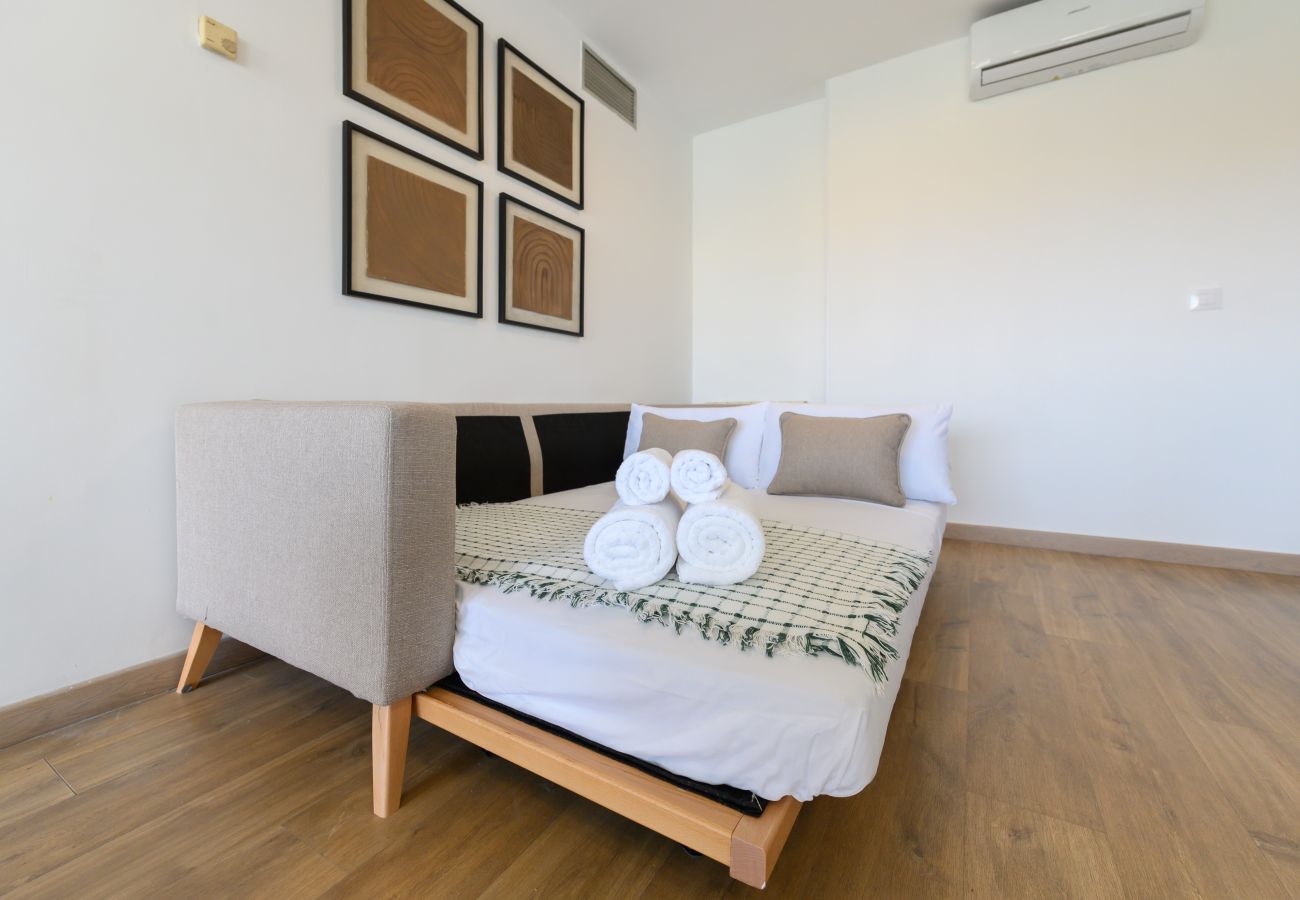 Apartamento en Madrid - M (VDZ36A) Piso moderno de 1 dormitorio con ventan