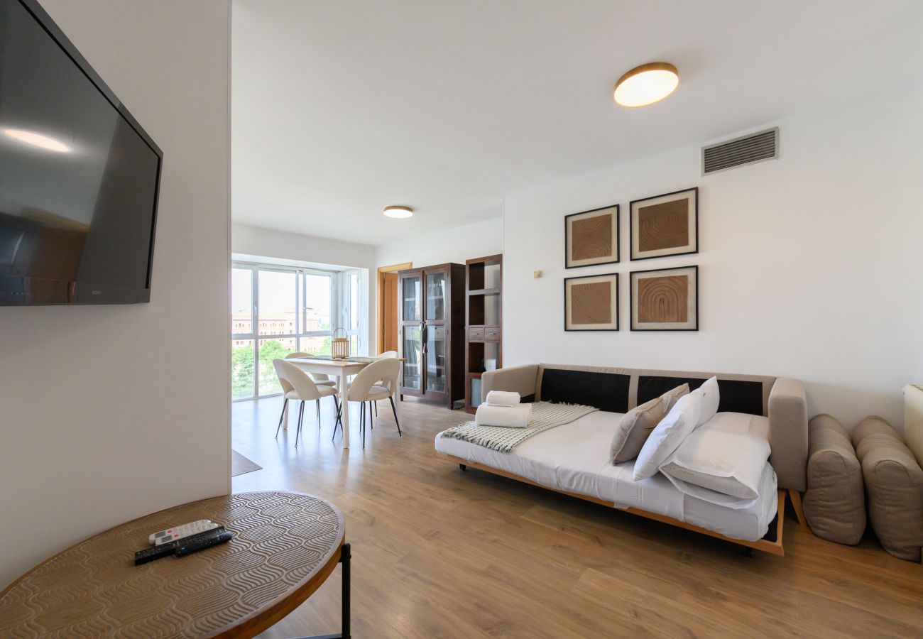 Apartamento en Madrid - M (VDZ36A) Piso moderno de 1 dormitorio con ventan