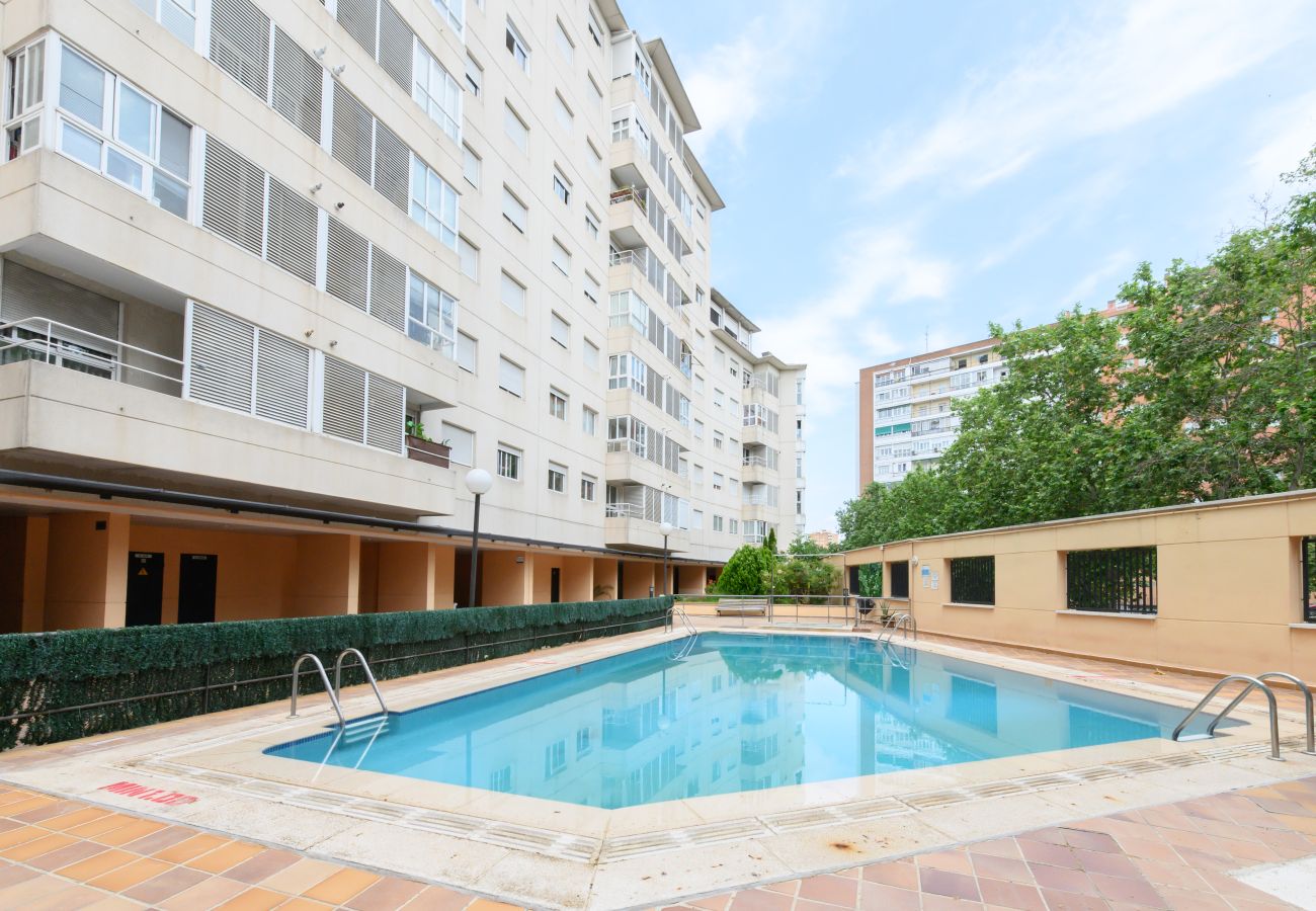 Apartamento en Madrid - M (VDZ36A) Piso moderno de 1 dormitorio con ventan
