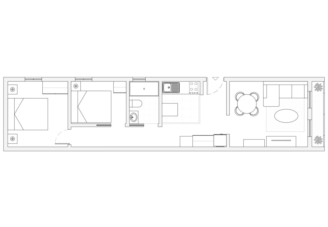 Apartamento en Madrid - M (TEN602D) Piso de 2 dormitorios con balcón en Ma