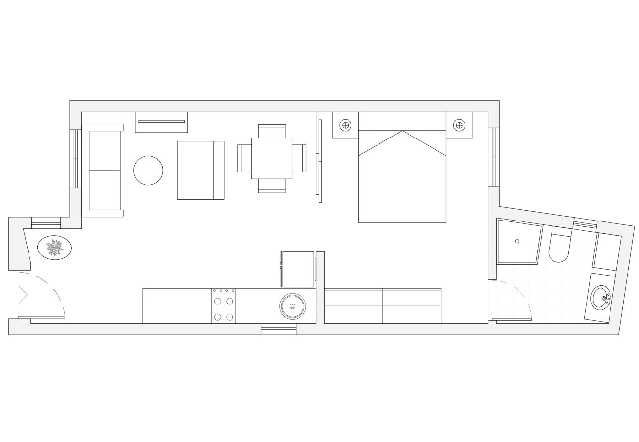 Apartamento en Madrid - M (GOS41B)Piso de 1 dormitorio en el Centro de Mad