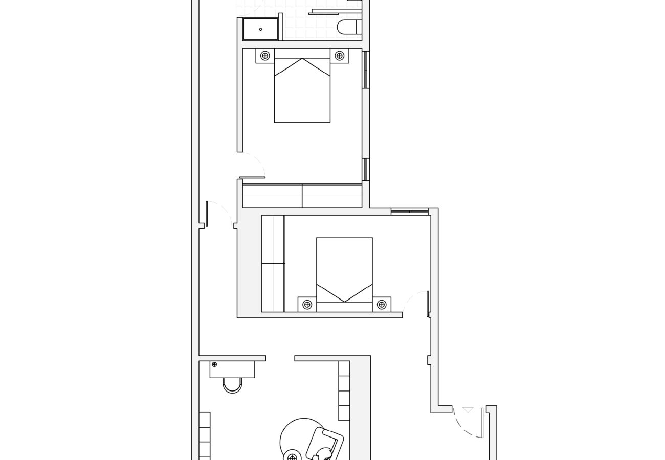 Apartamento en Madrid - M (FER54D)Luminoso piso de 2 dormitorios con balco