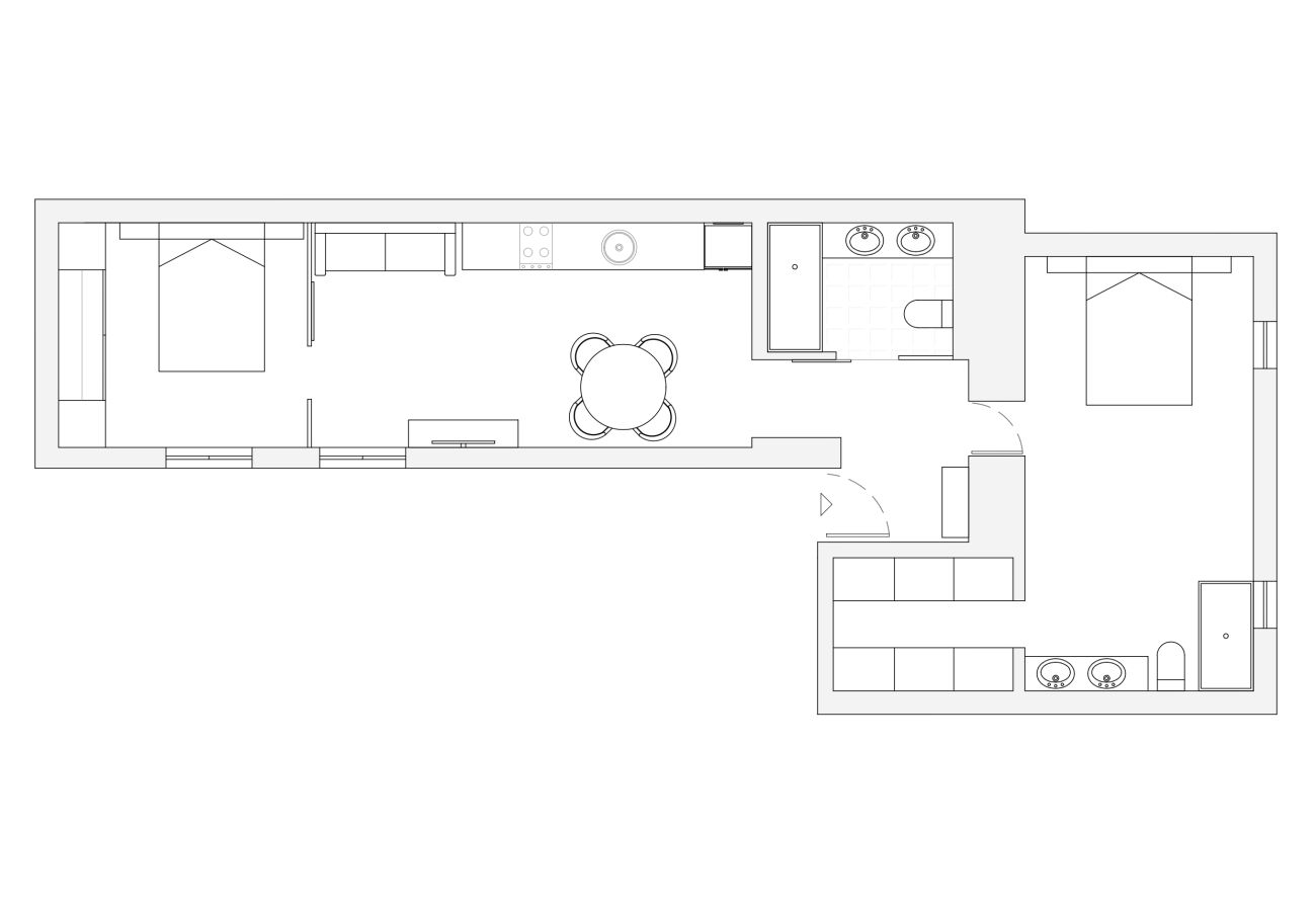 Apartamento en Madrid - M (DFE11SI) Elegante piso de dos dormitorios en e