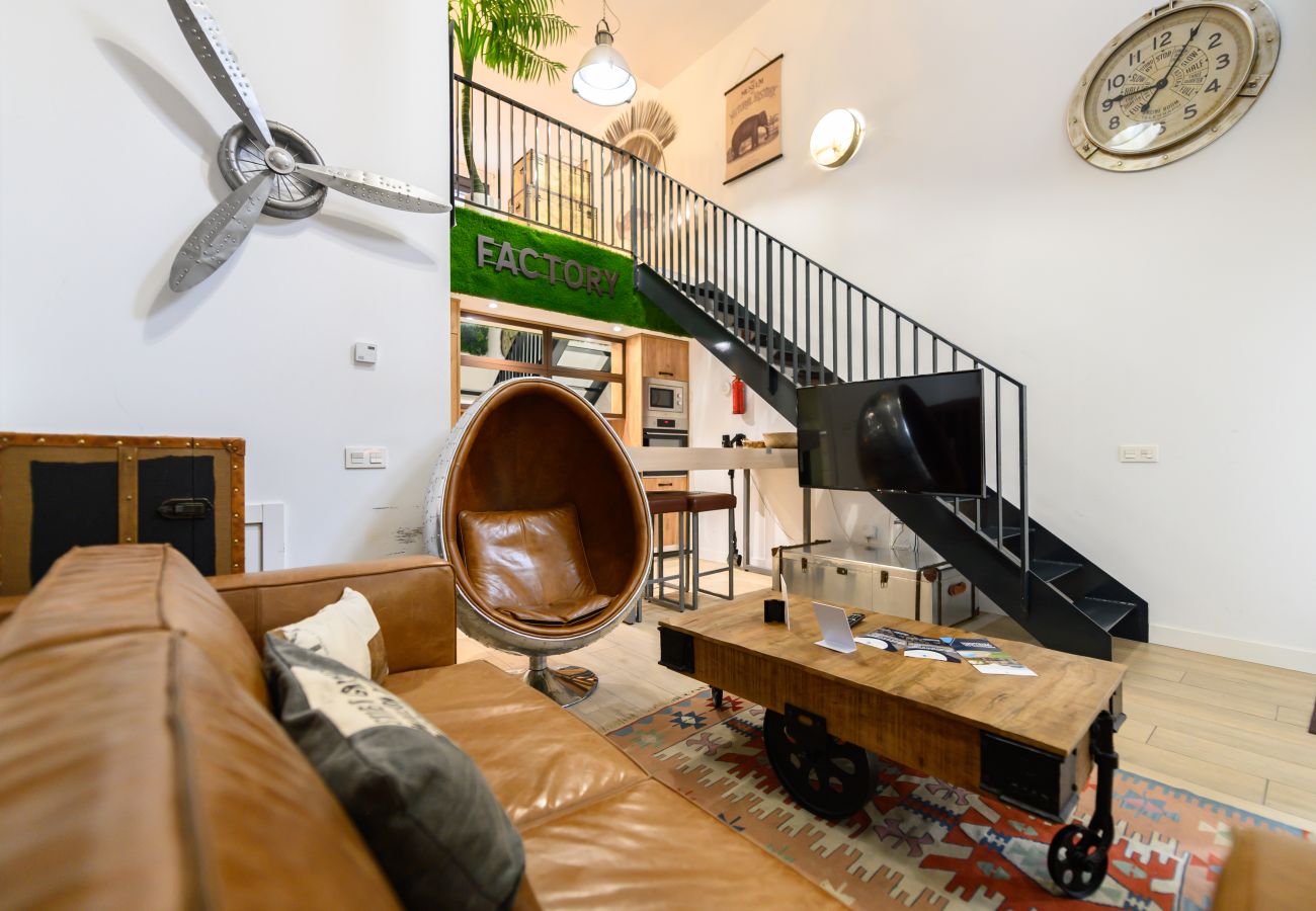 Apartamento en Madrid - M (ALG310B) Amplio y moderno Loft con terraza priv