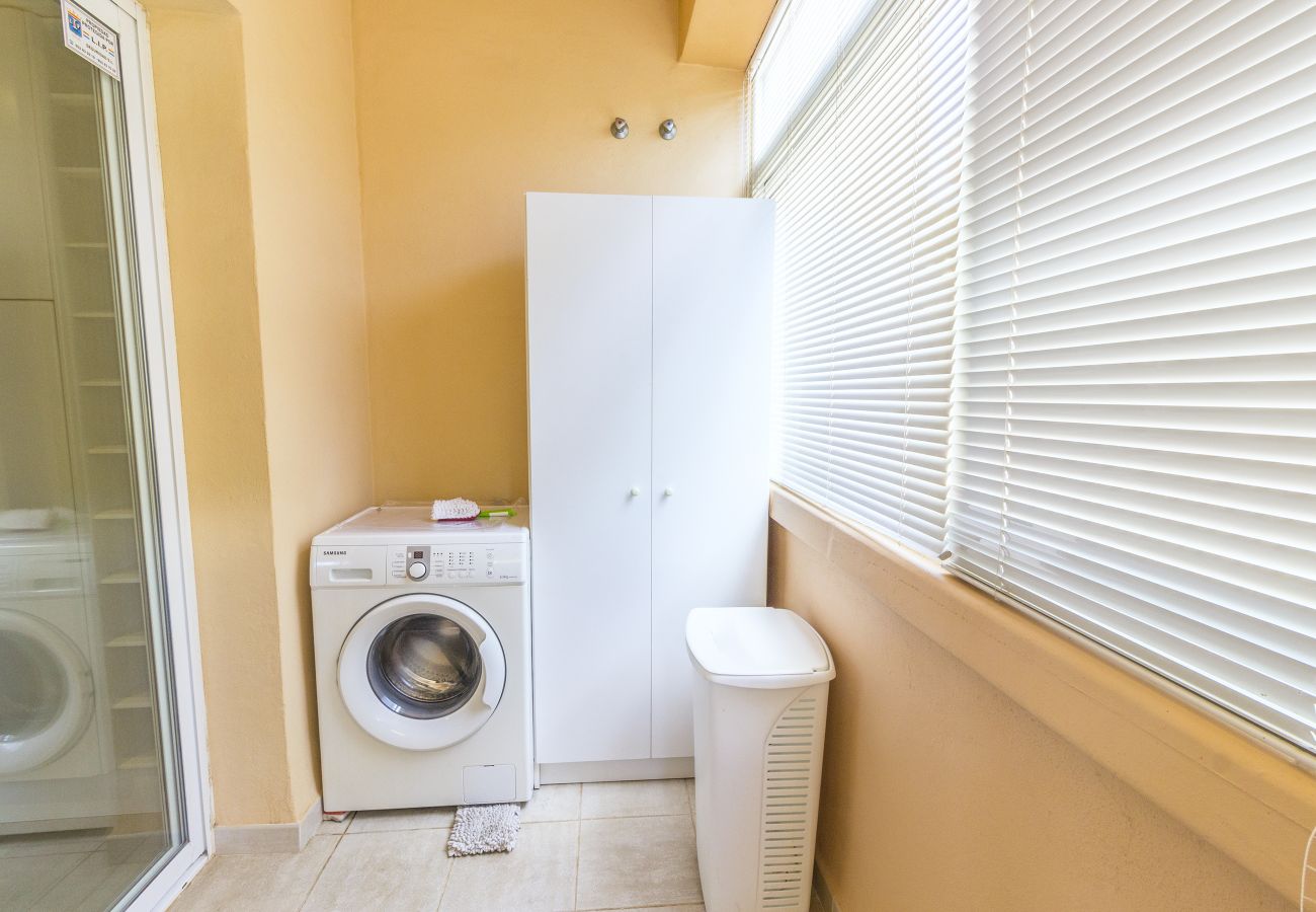 Washing machine and appliances in this apartment in Marbella
