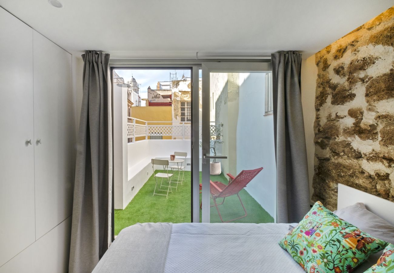 Apartment in Cádiz - Apartment with air-conditioned to 1 km beach