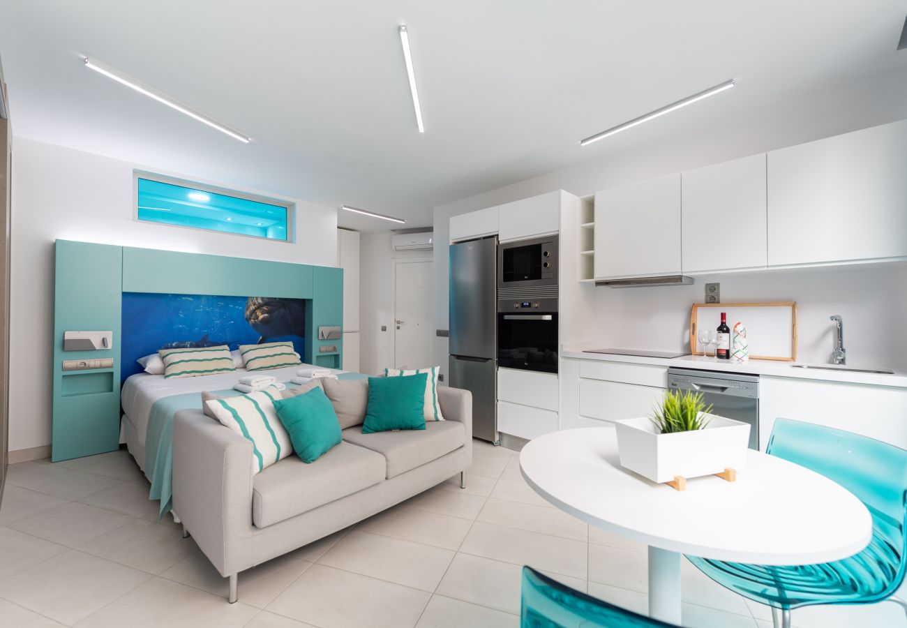 Apartment in Las Palmas de Gran Canaria - Apartment with air-conditioned to 300 m beach