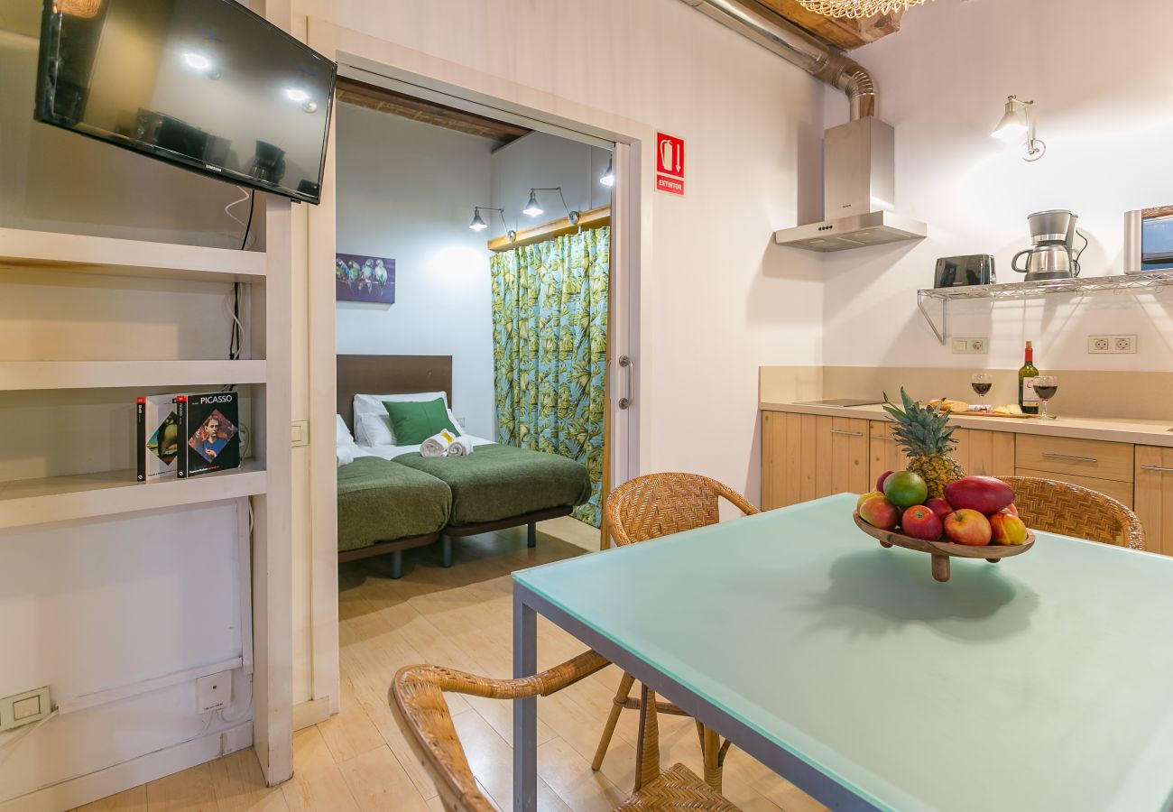 interior view of 1 bedroom apartment 2 minutes from Barceloneta beach