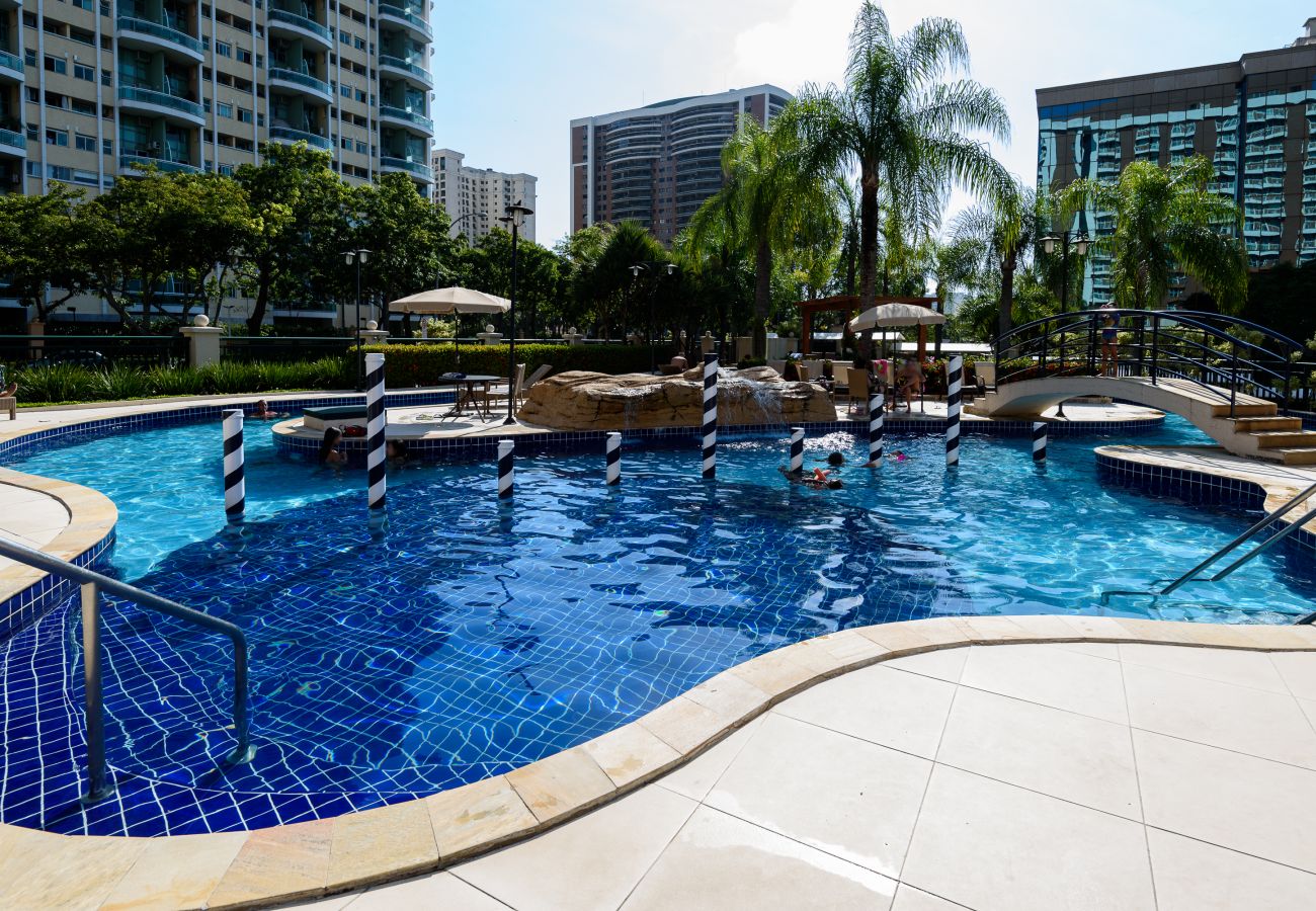 Condominium pool.