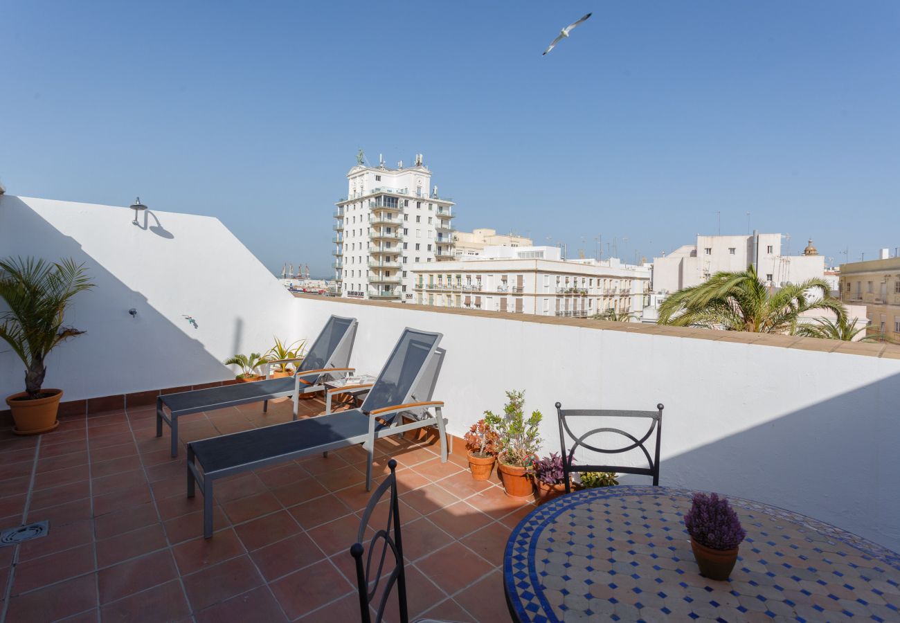Apartment in Cádiz - Apartment with air-conditioned to 1 km beach
