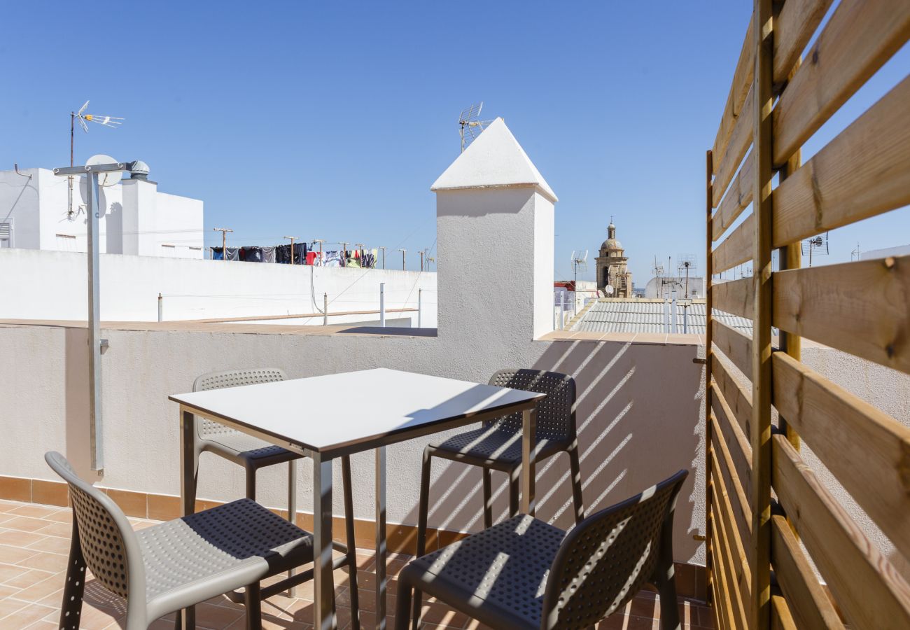 Studio in Cádiz - Studio with air-conditioned to 700 m beach