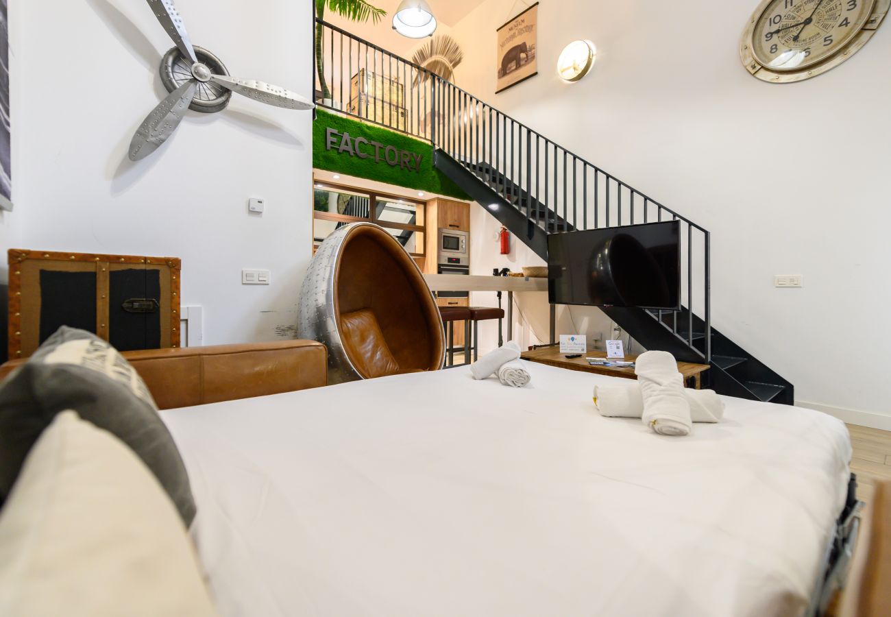 Apartment in Madrid - M (ALG310B) Amplio y moderno Loft con terraza priv