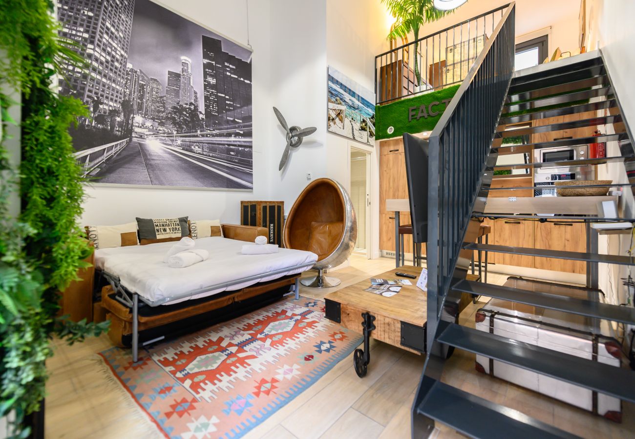 Apartment in Madrid - M (ALG310B) Amplio y moderno Loft con terraza priv