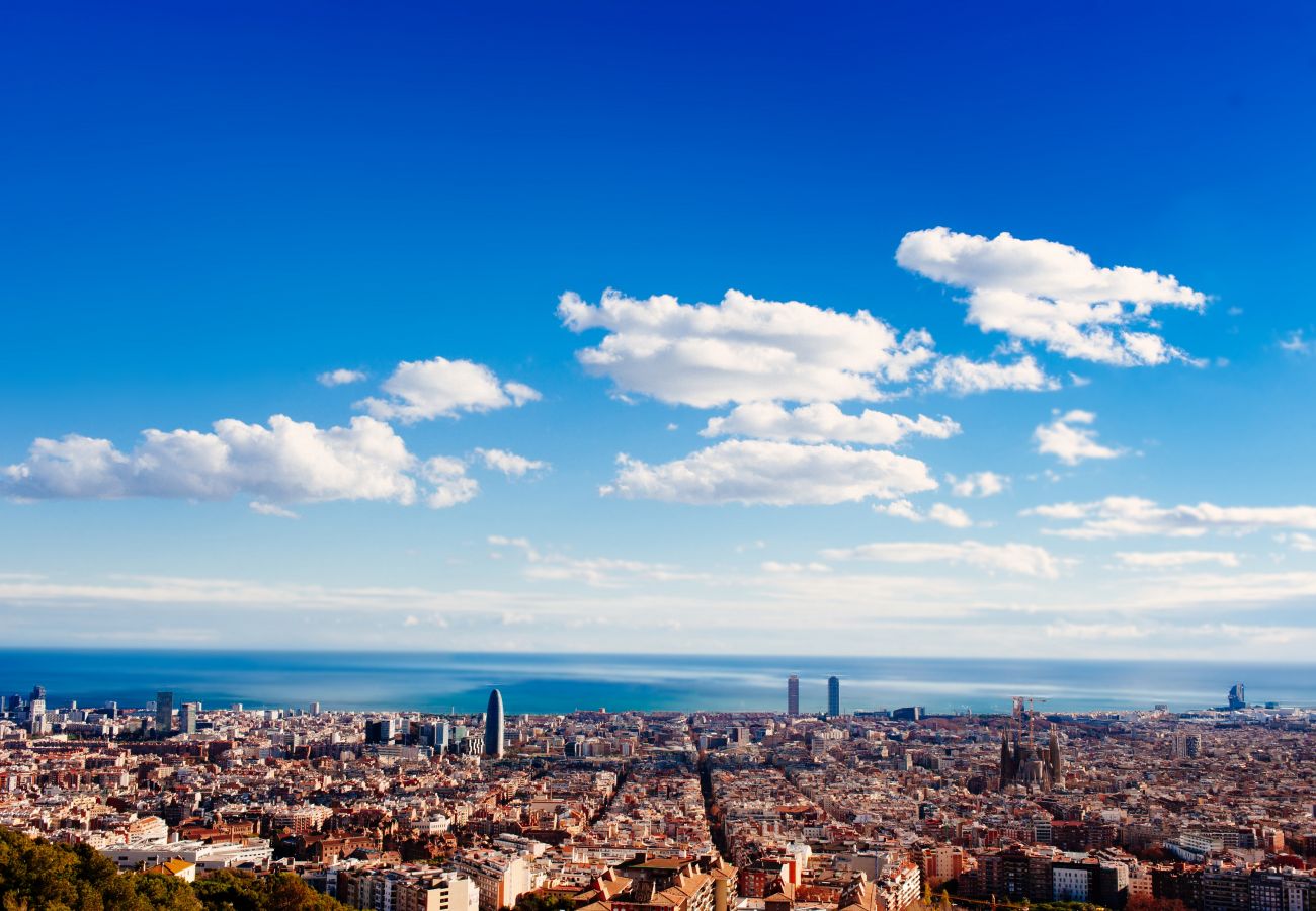Appartement à Barcelone - PORT, appartement lumineux, tranquile, avec vue panoramique sur Barcelone. 