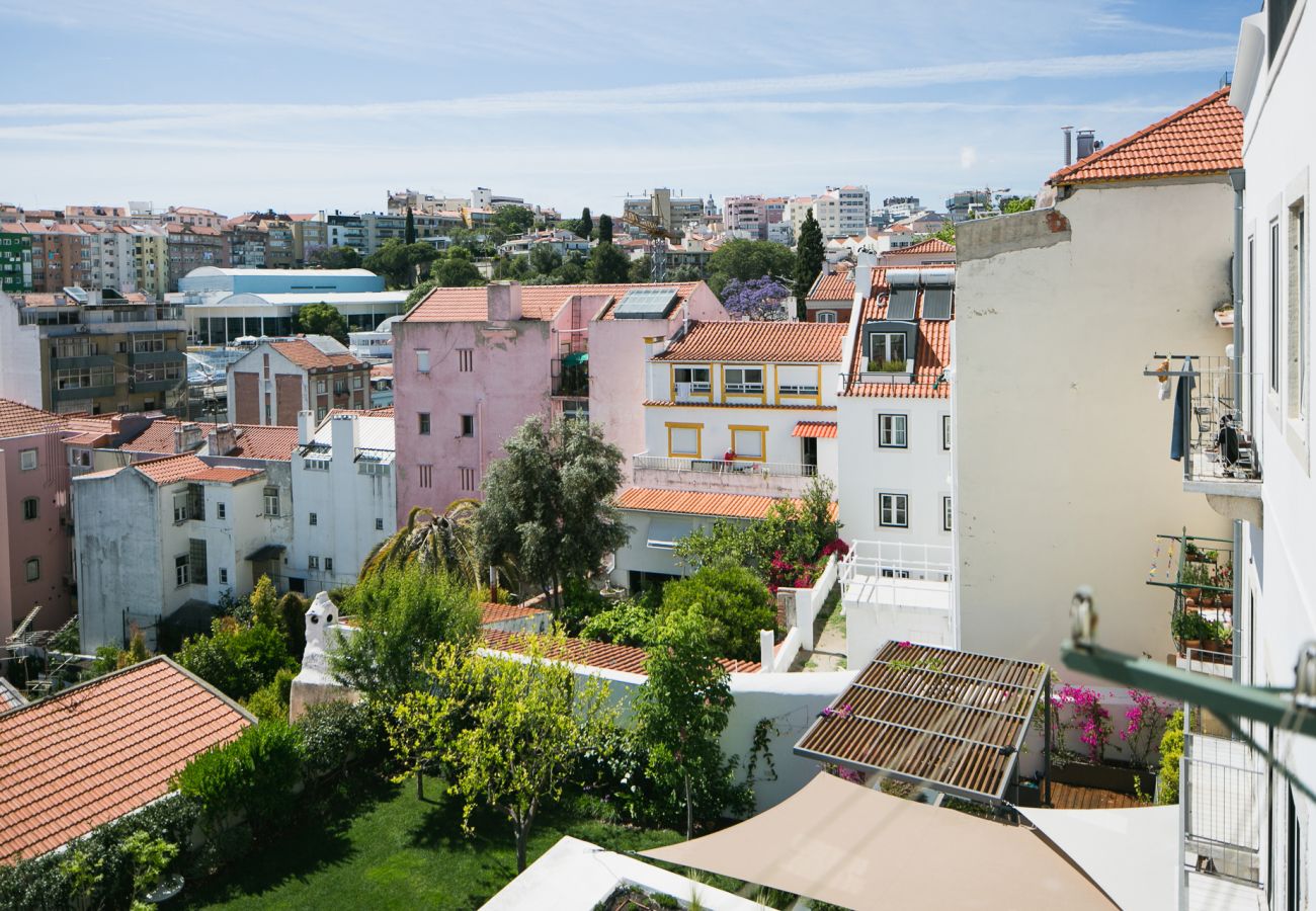 Vue de l’habitat prestigieux à louer dans le centre de Lisbonne