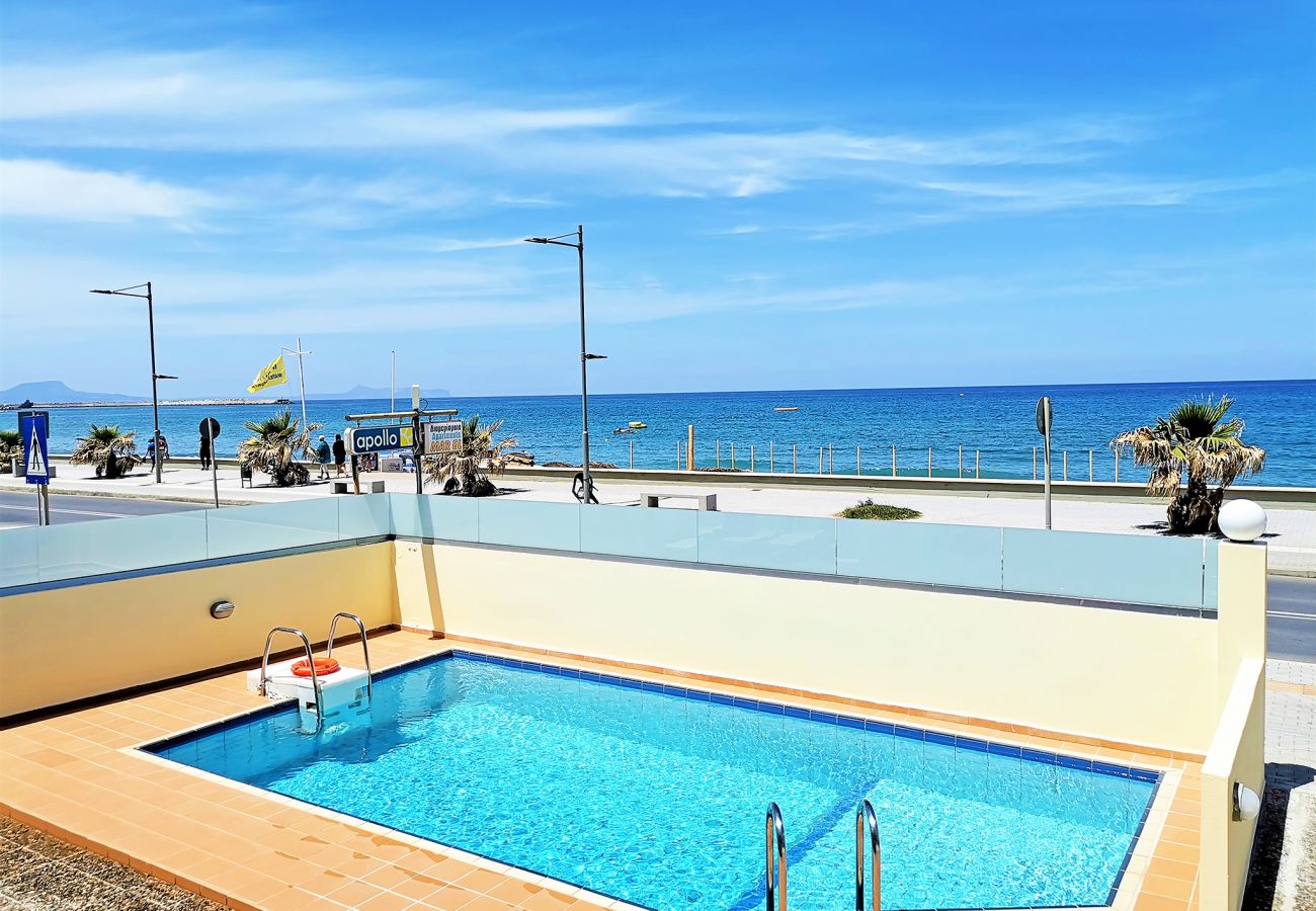 Aparthotel à Rethymno - Aparthotel avec piscine à 20 m de la plage