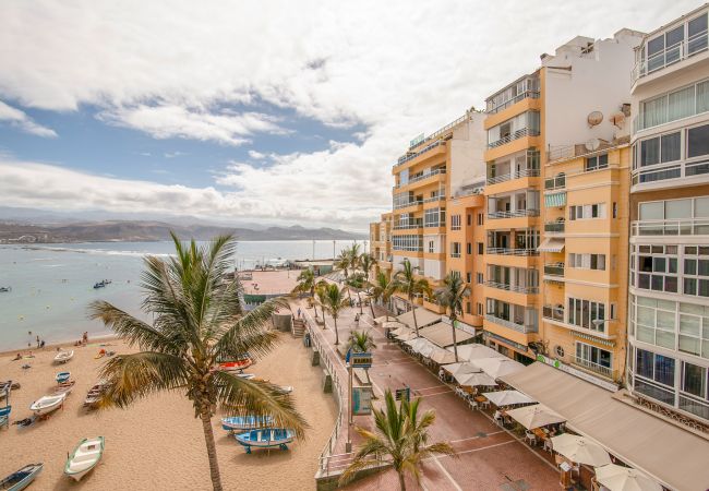 Studio à Las Palmas de Gran Canaria - Vue sur la mer du balcon de la plage de Las Canteras par Lightbooking