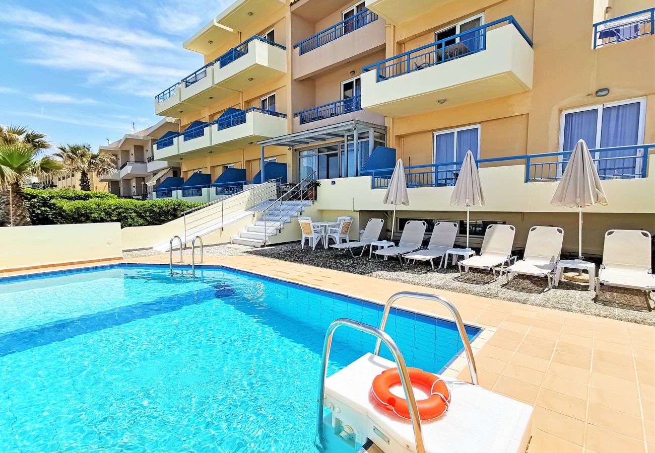 Aparthotel à Rethymno - Aparthotel avec piscine à 20 m de la plage